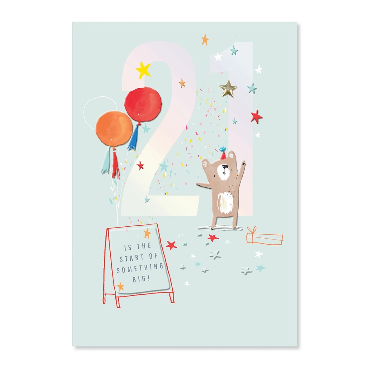 3 Connections from Hallmark 21st Birthday Card - Birthday Bear, 3 of 3