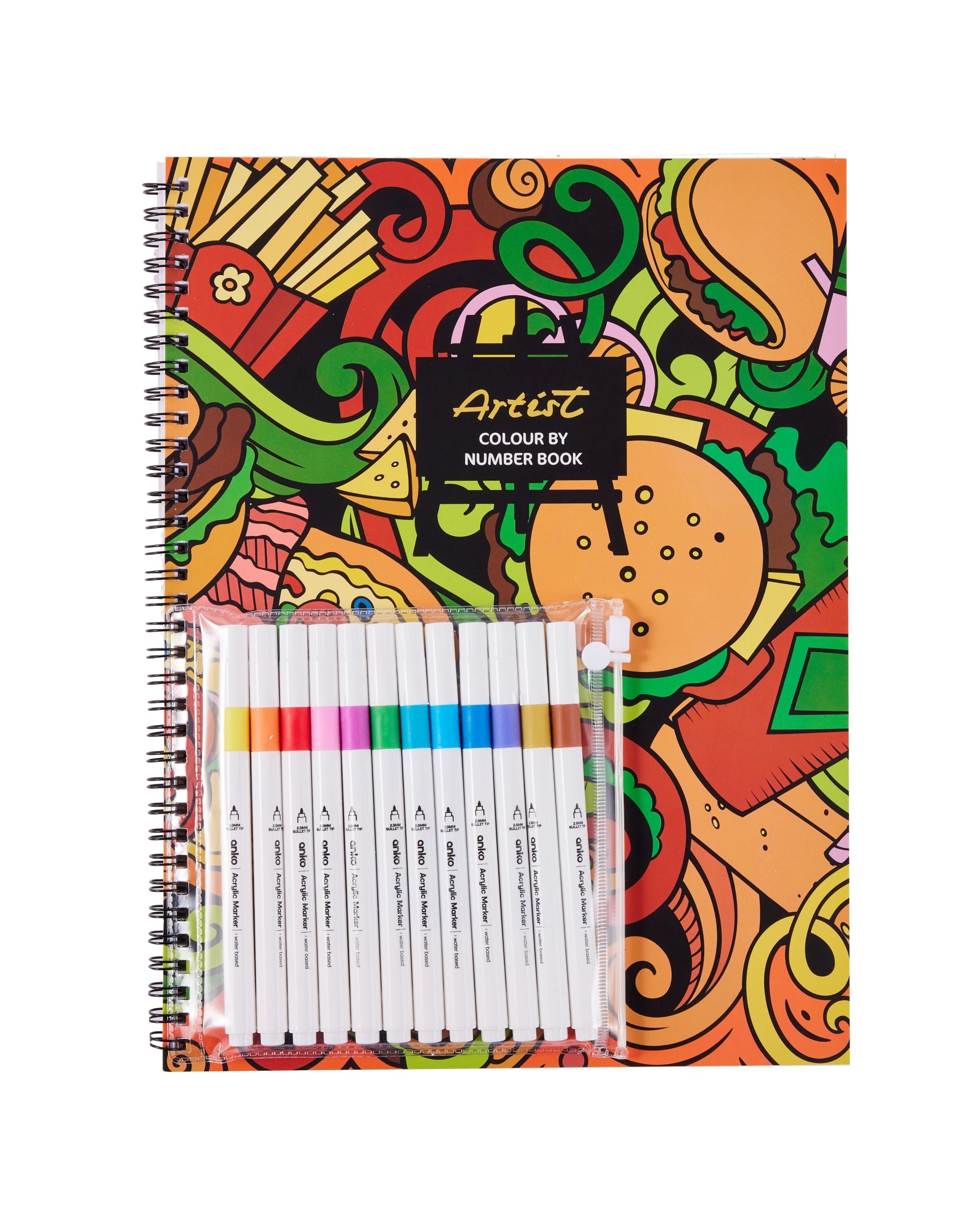 1 Colour By Number Set - Food, 1 of 6