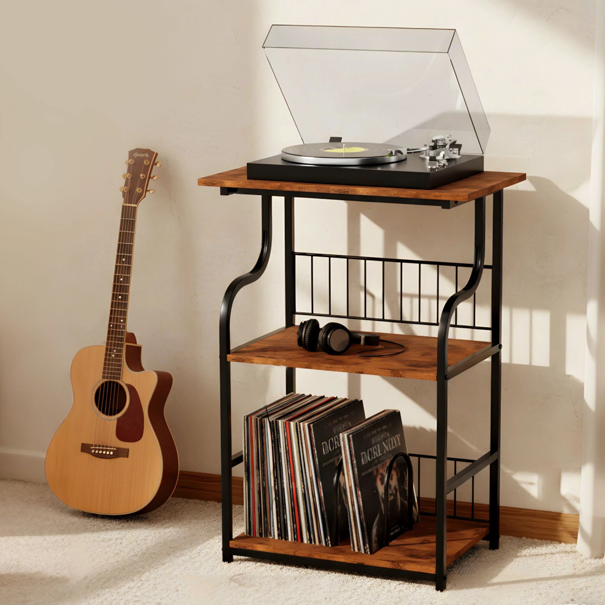 8 Levede Side Table 3-Tier - Brown, 8 of 9