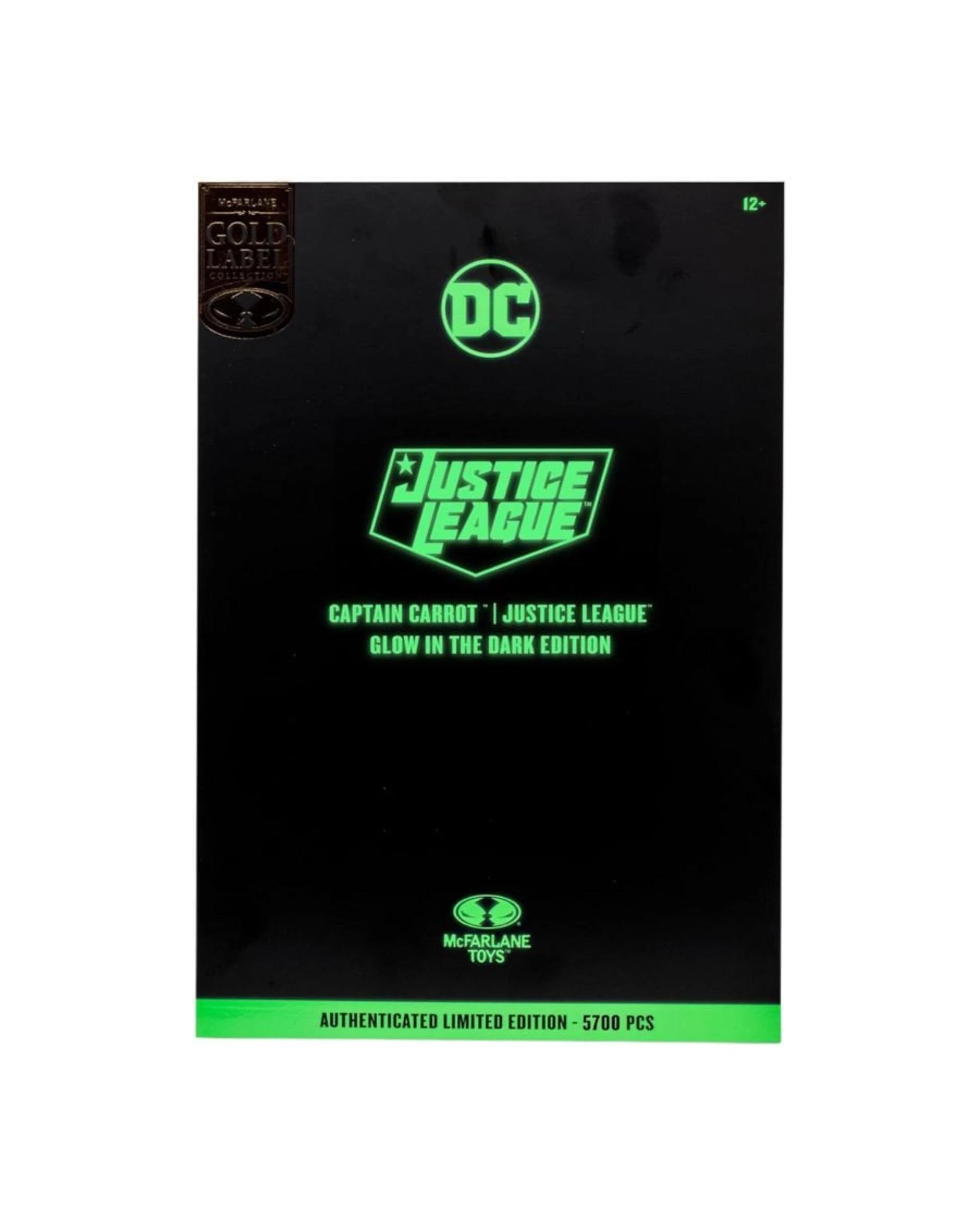 9 DC Multiverse Justice League Captain Carrot Glow in the Dark 7 Inch Figure, 9 of 9