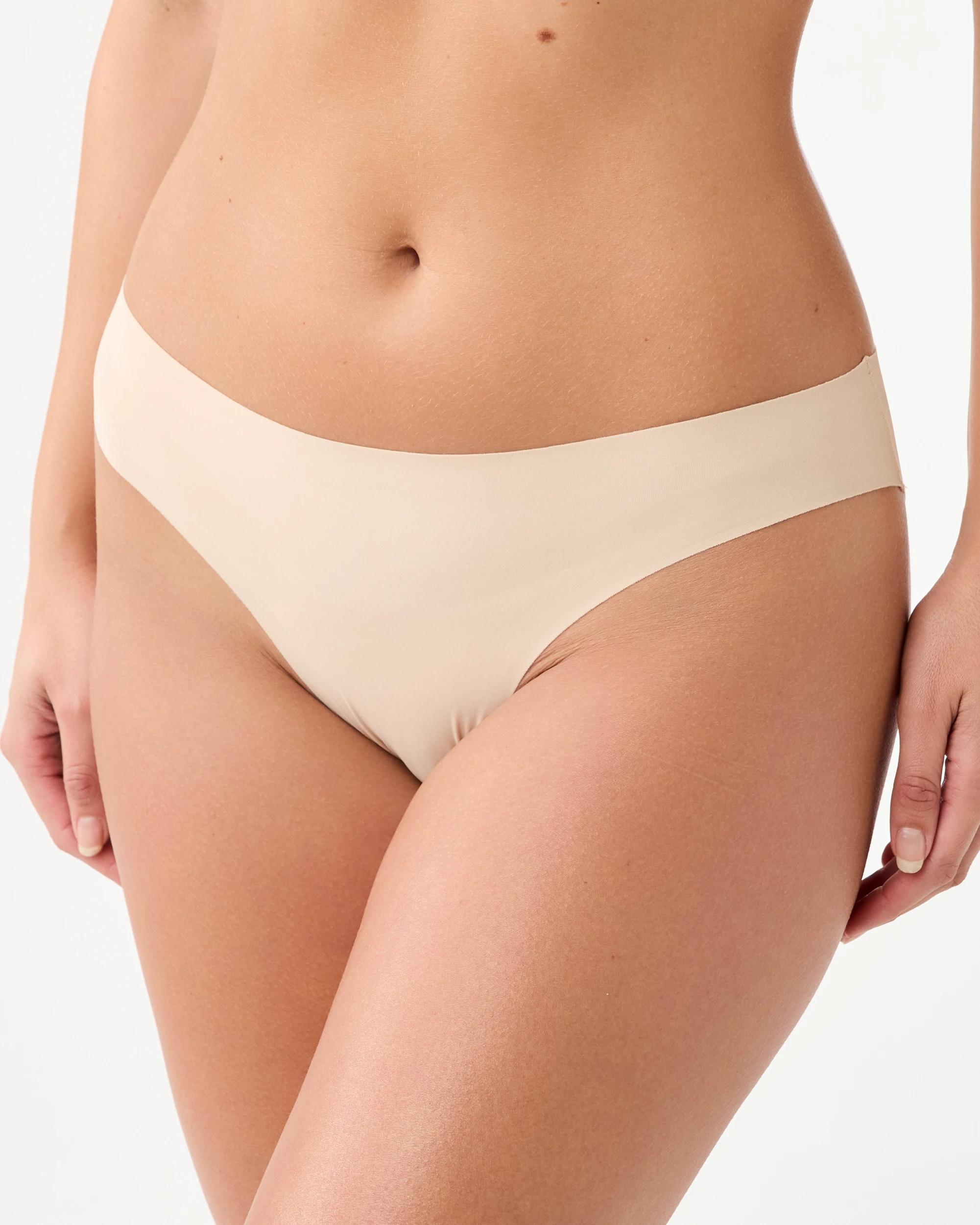 3 3 Pack Invisible Bikini Briefs Fawn Beige, 3 of 7