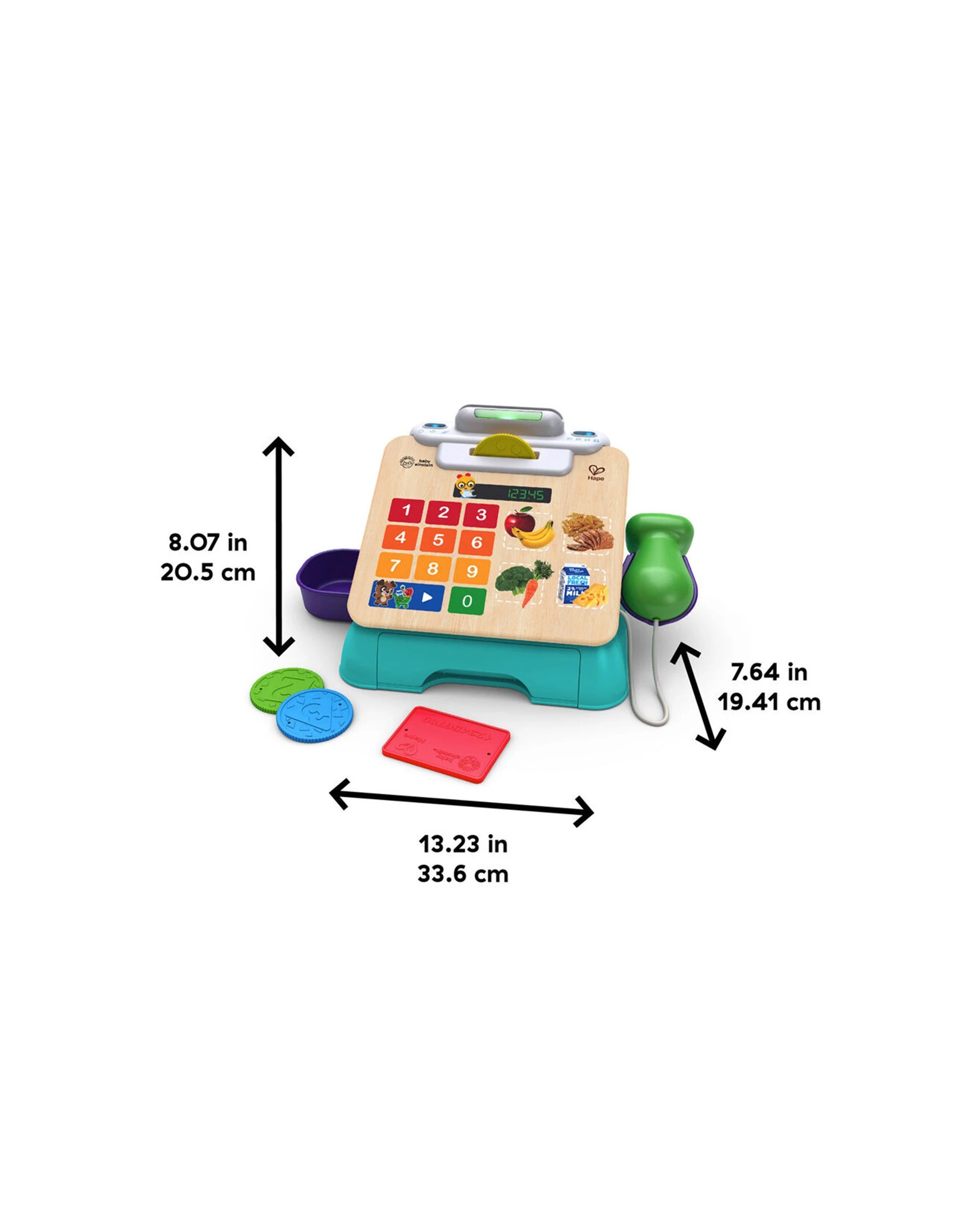 2 Baby Einstein Magic Touch Cash Register Wooden Toy Ages 9 Months To 4 Years - Multi, 2 of 6