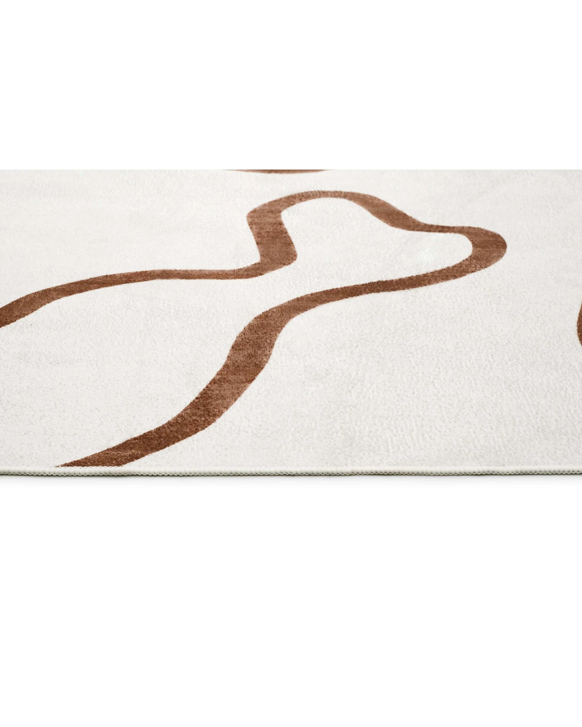 6 Loopsie Poya Hand Drawn Washable Rug-400cm x 300cm - Brown, 6 of 7