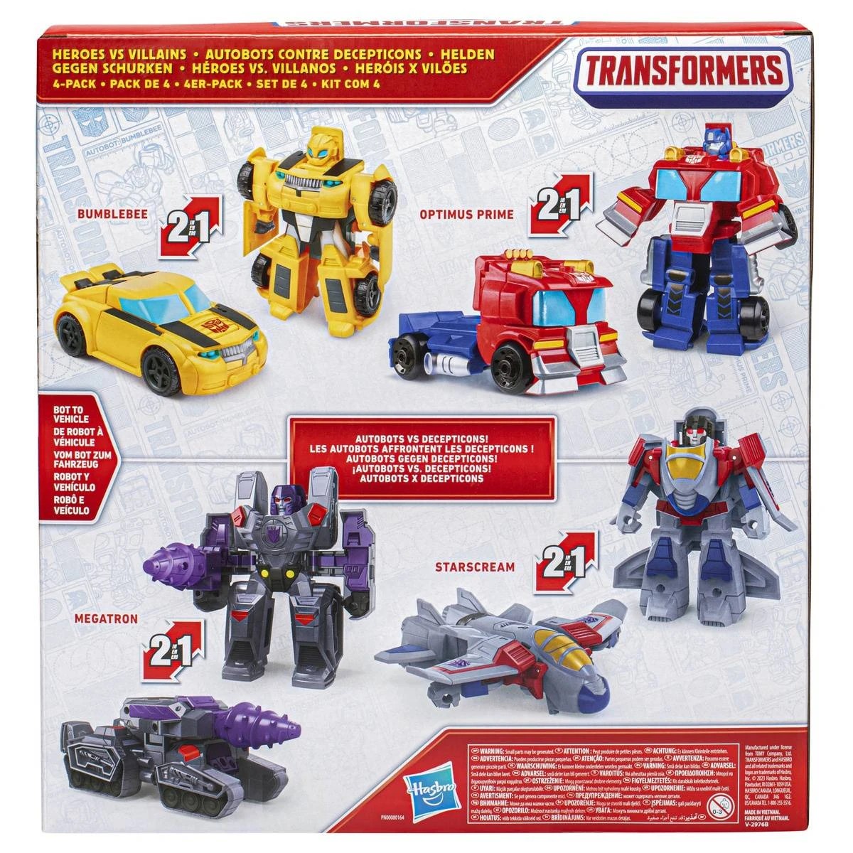 2 4 Pack Transformers Heroes vs. Villains Action Figure Set, 2 of 4