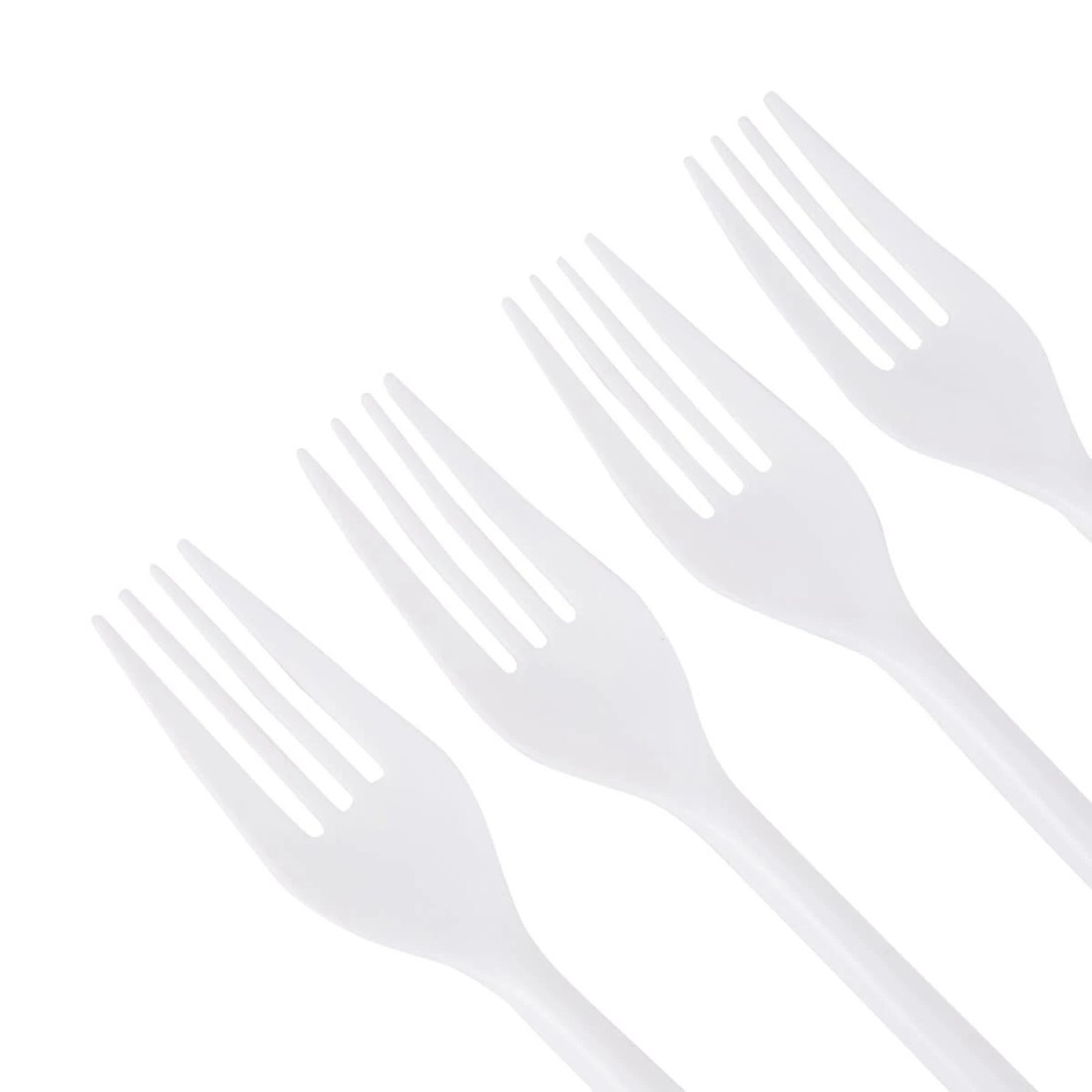 2 30 Piece White Reusable Forks, 2 of 5