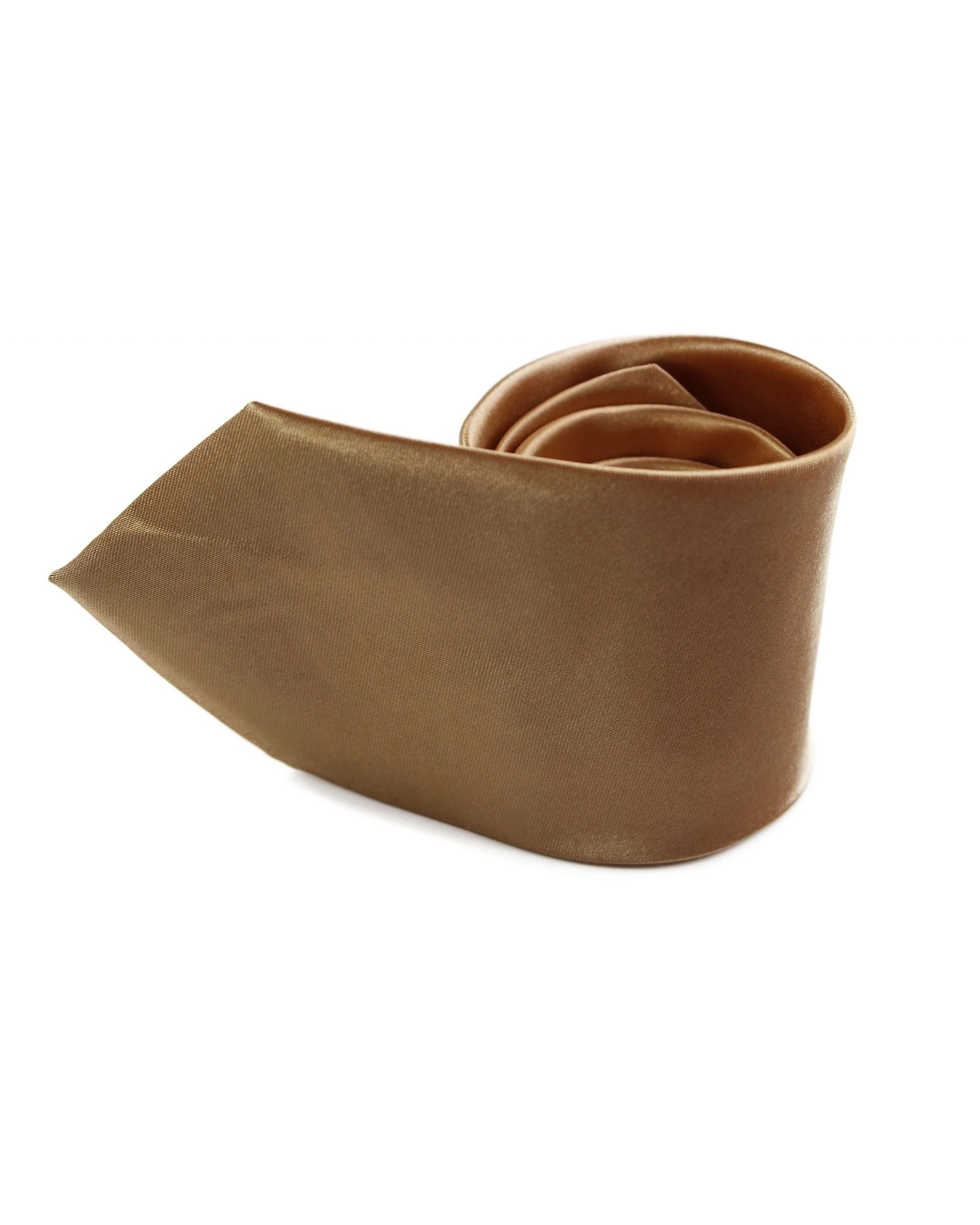 2 Zasel Mens Gold 8cm Plain Neck Tie, 2 of 2
