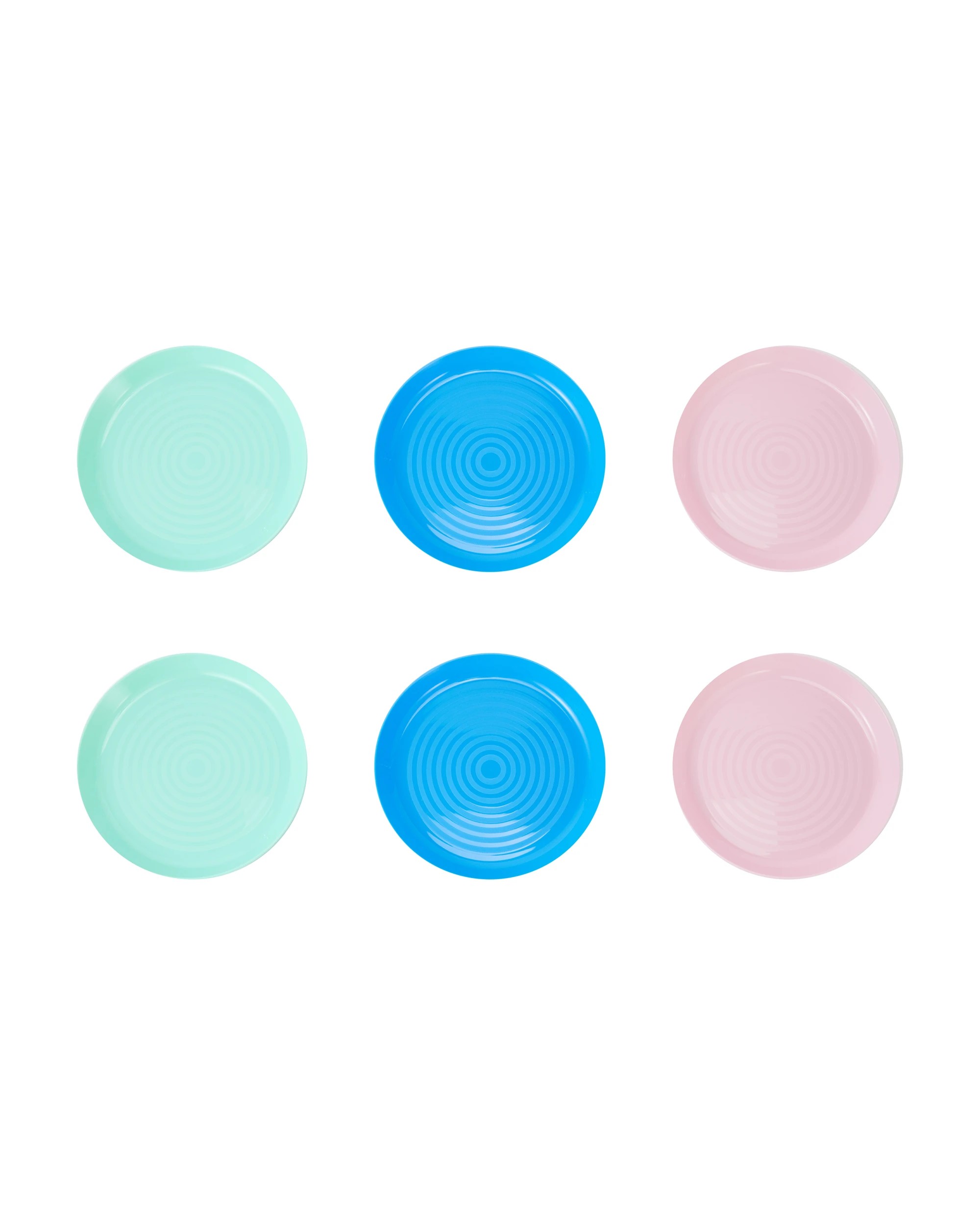 1 6 Pack Pastel Plates, 1 of 7