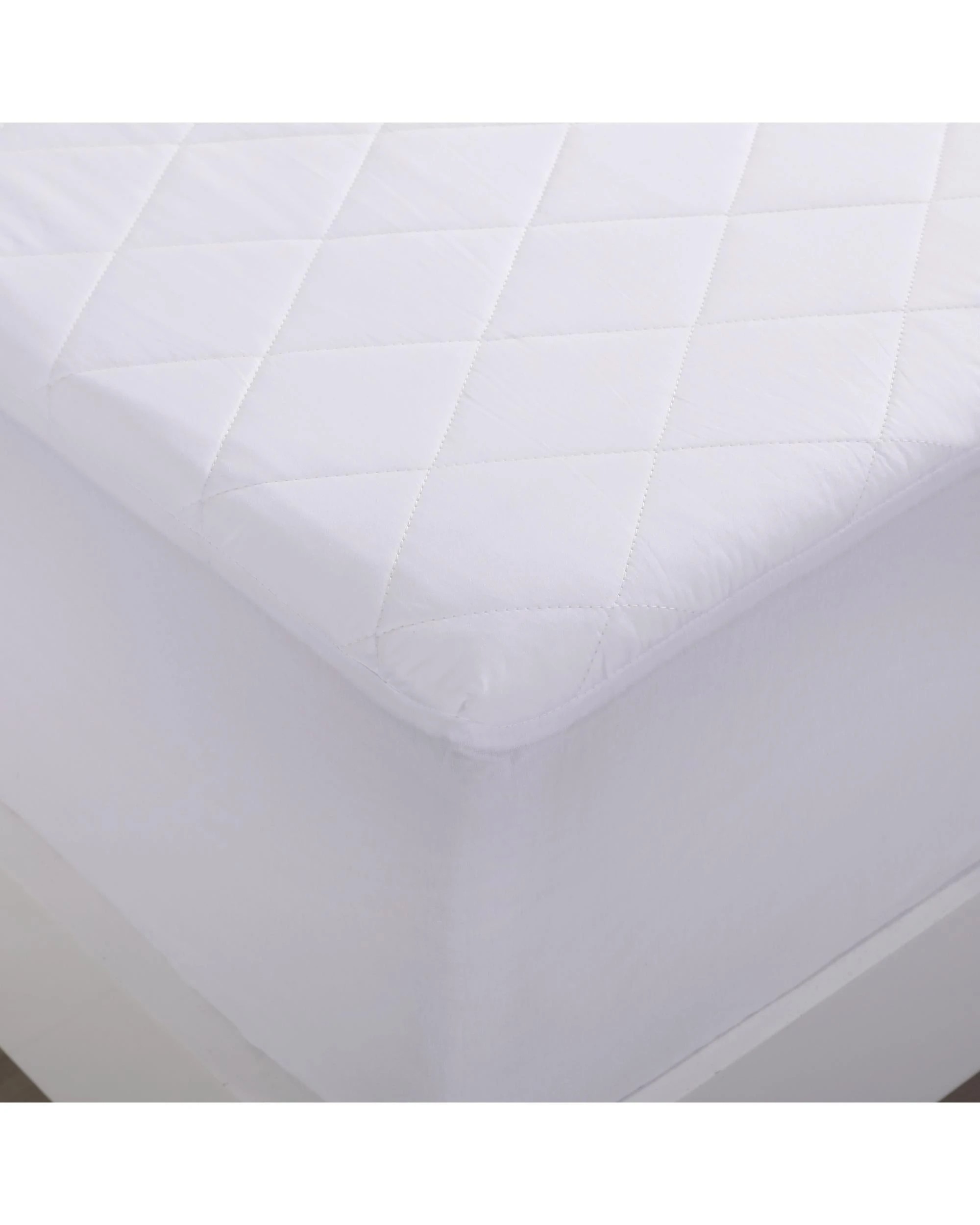 3 Bianca Comfort In Cotton Quilted Mattress Protector Long Single - White, 3 of 4