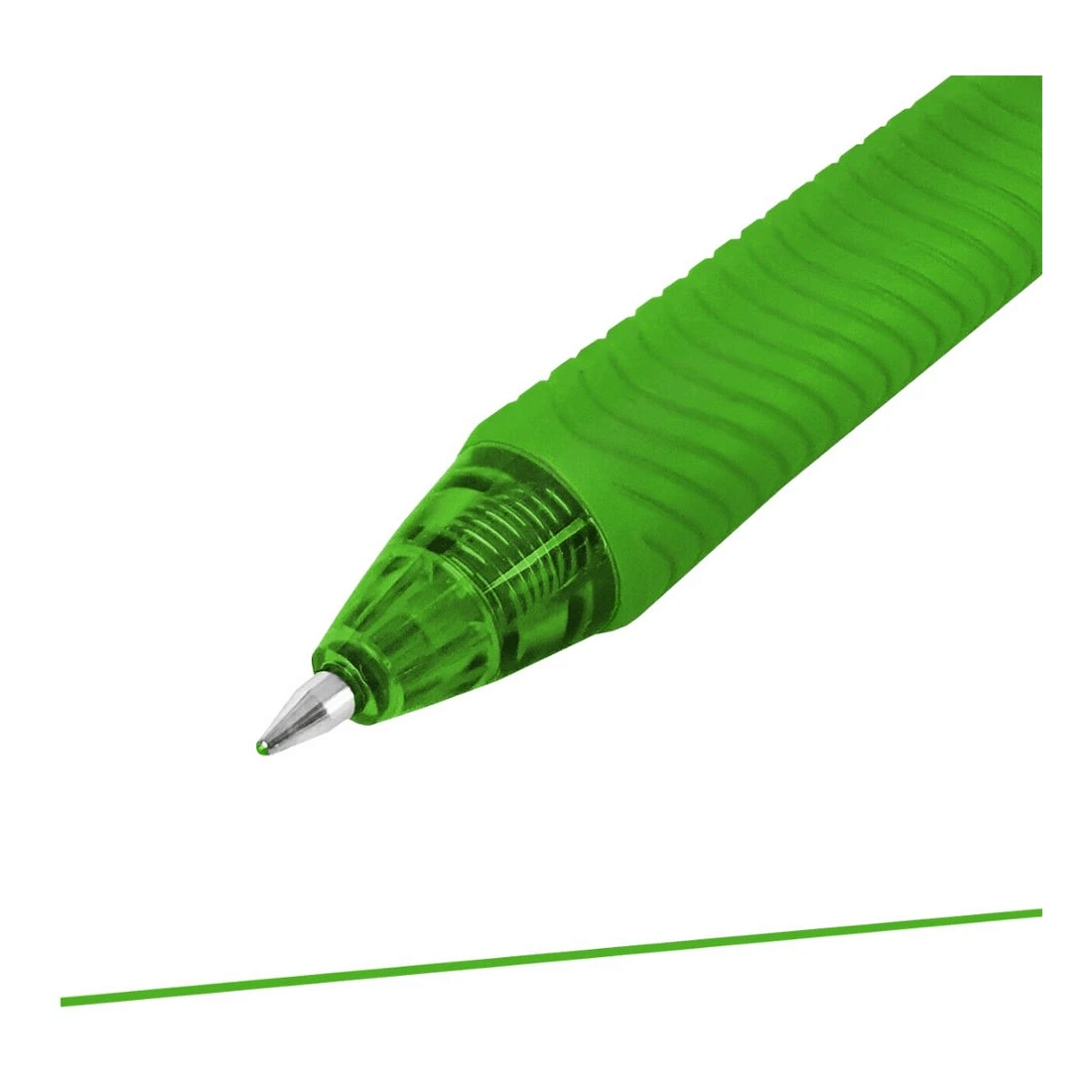 2 Pentel Energel X BL107 Gel Pen 0.7mm Lime Green, 2 of 5