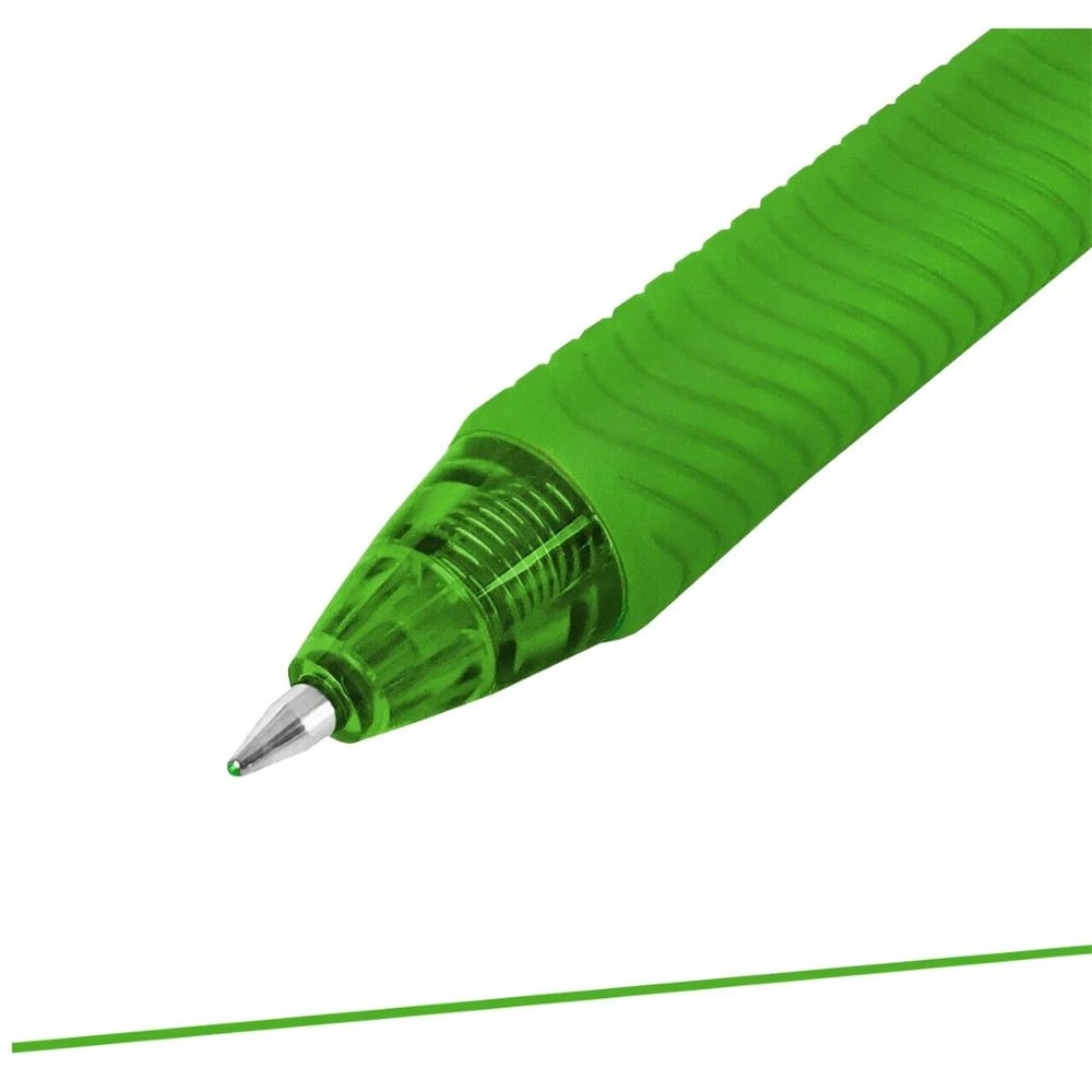2 Pentel Energel X BL107 Gel Pen 0.7mm Lime Green, 2 of 5
