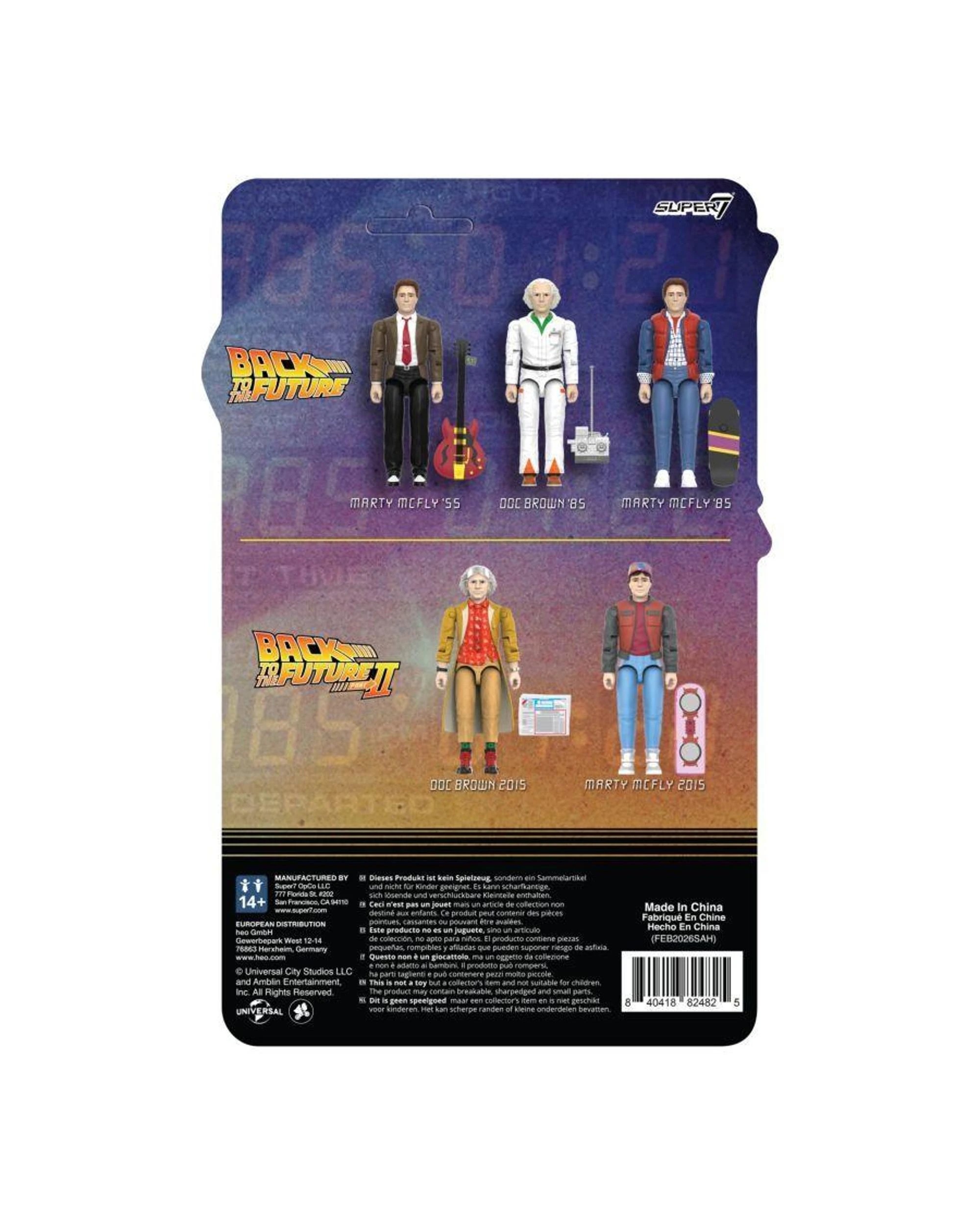 4 Super7 ReAction+ Back to the Future Part II Marty McFly - Future -  Figure, 4 of 4