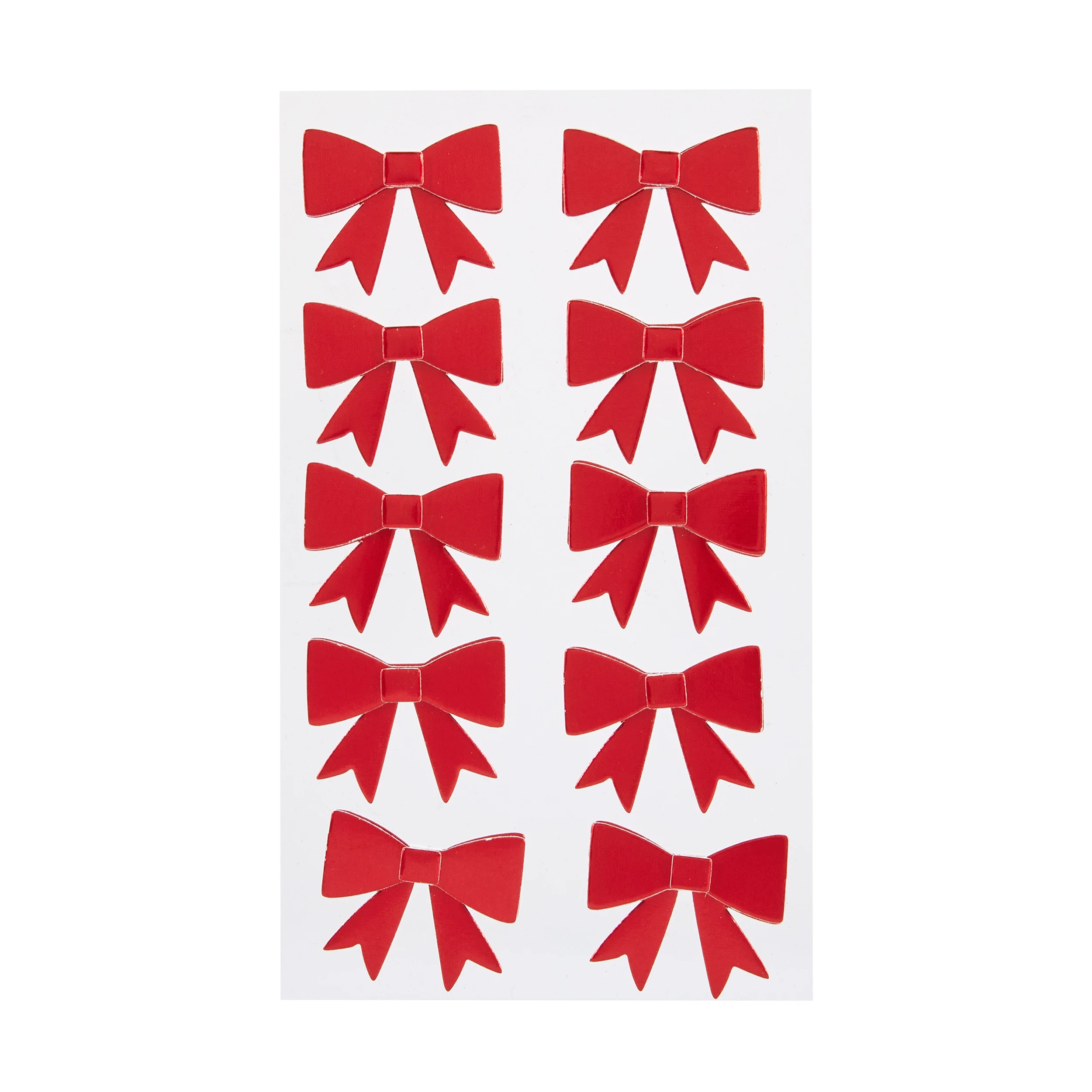 2 Christmas Craft Bow Stickers 10 Piece, 2 of 3