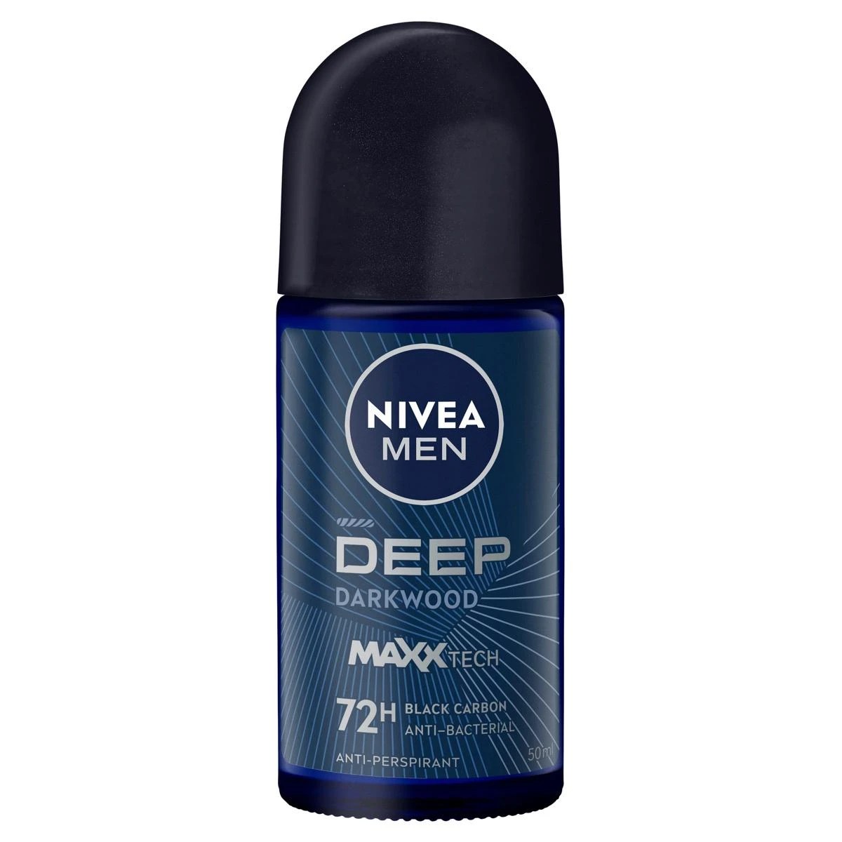 1 Nivea Men Deep Anti-Perspirant Roll-On Deodorant 50ml - Black Charcoal and Dark Wood Fragrance, 1 of 7