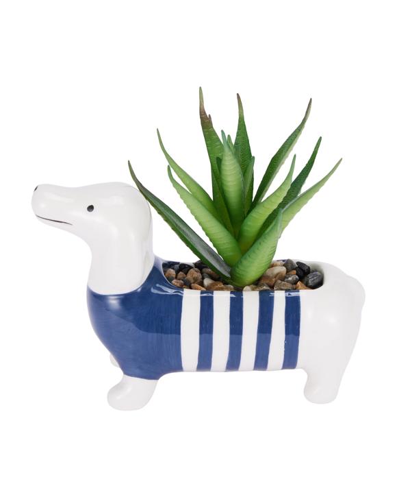 Artificial Dachshund Mini Succulent