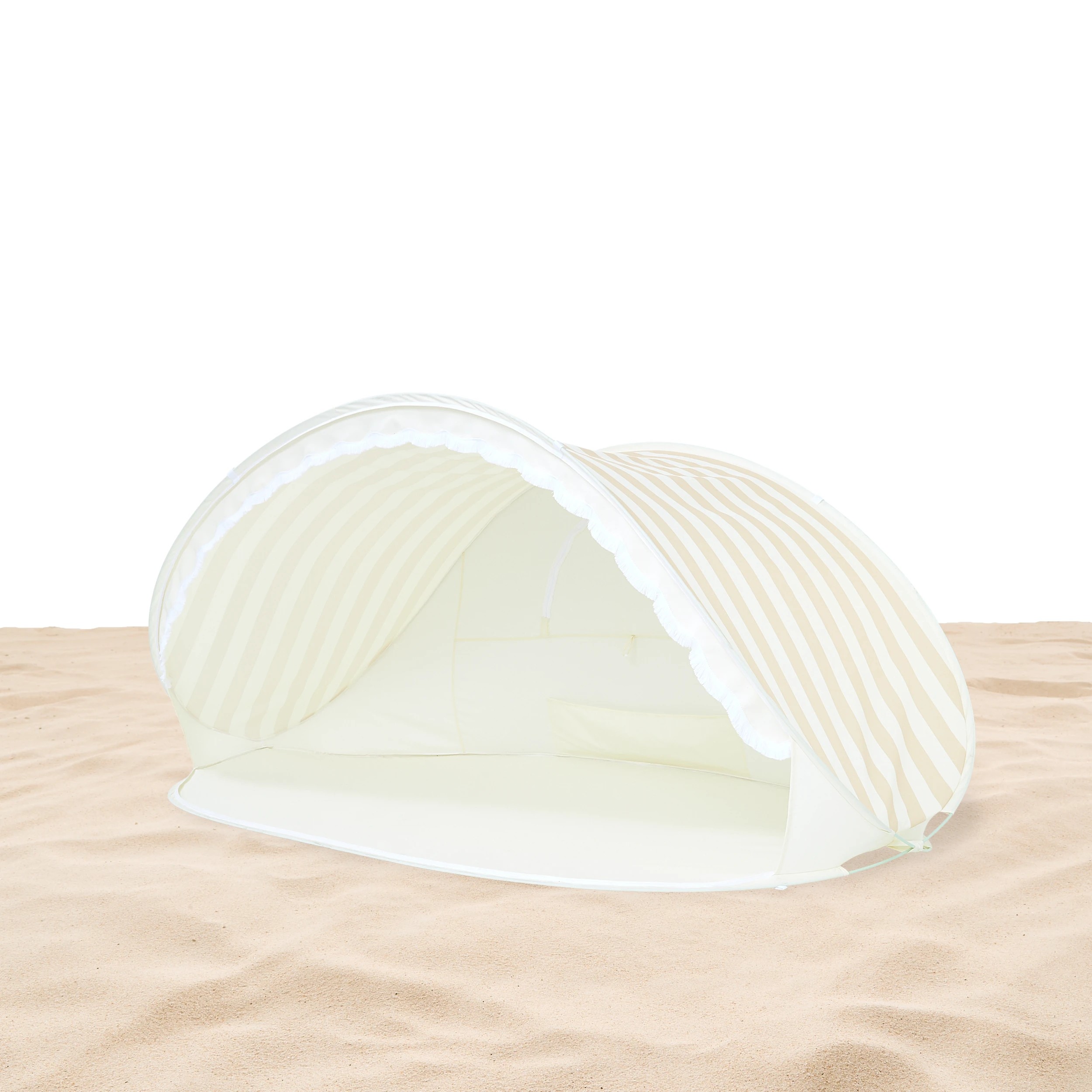 1 Pop-Up Beach Shelter - Natural Stripe, 1 of 8