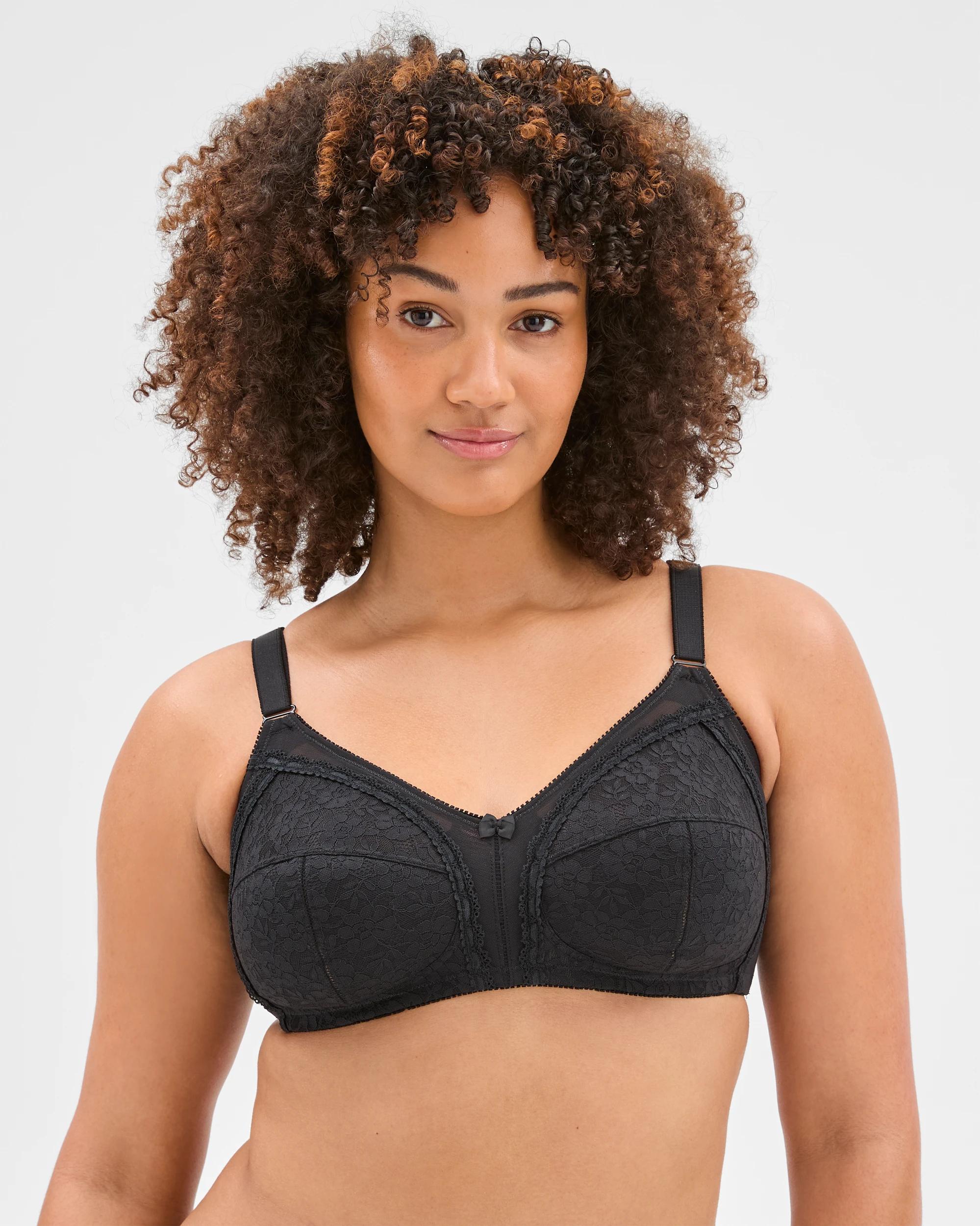3 Target Plus Size Firm Support Wirefree Bra BLACK, 3 of 5
