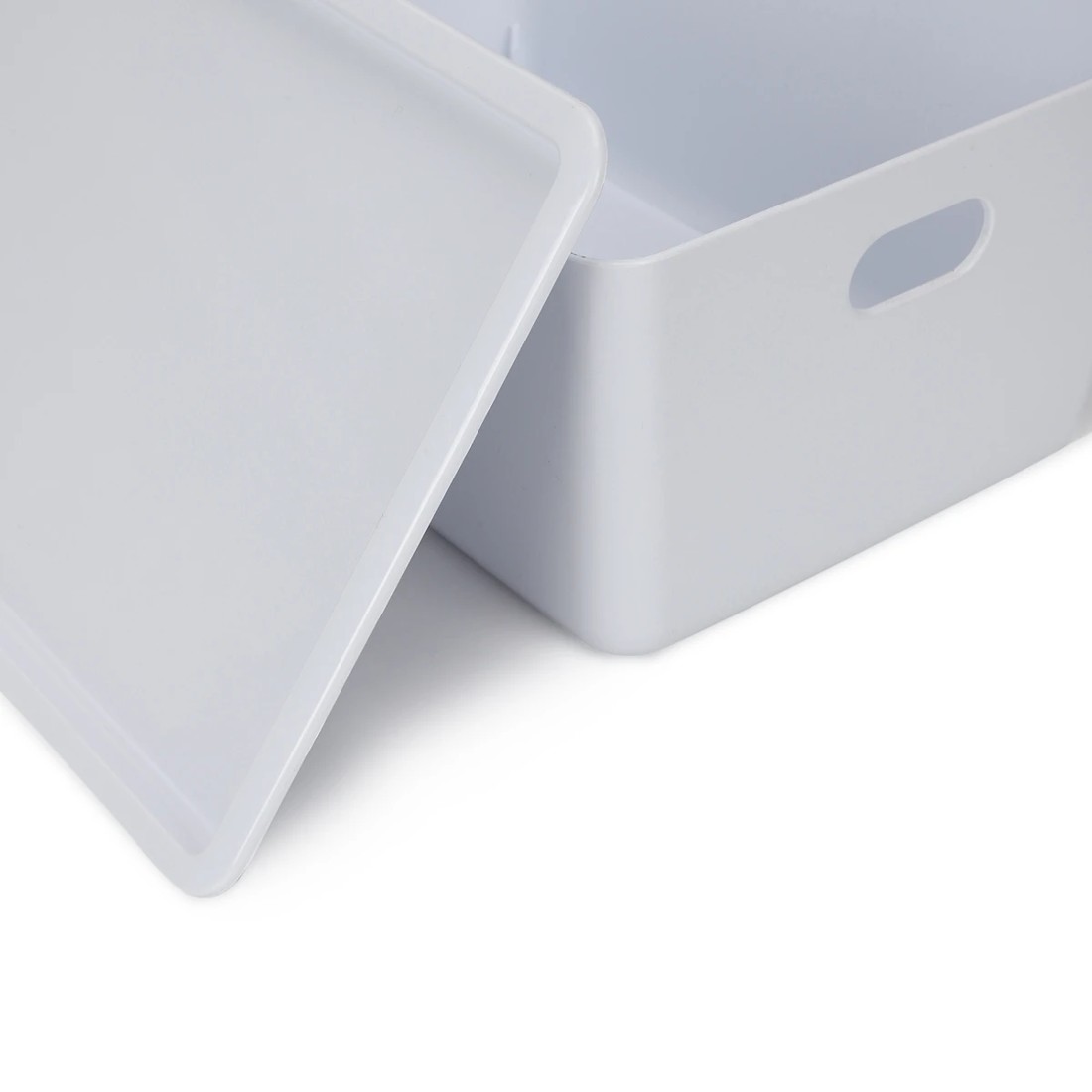 4 11L Smooth and Shiny Plastic Tub - White, 4 of 8