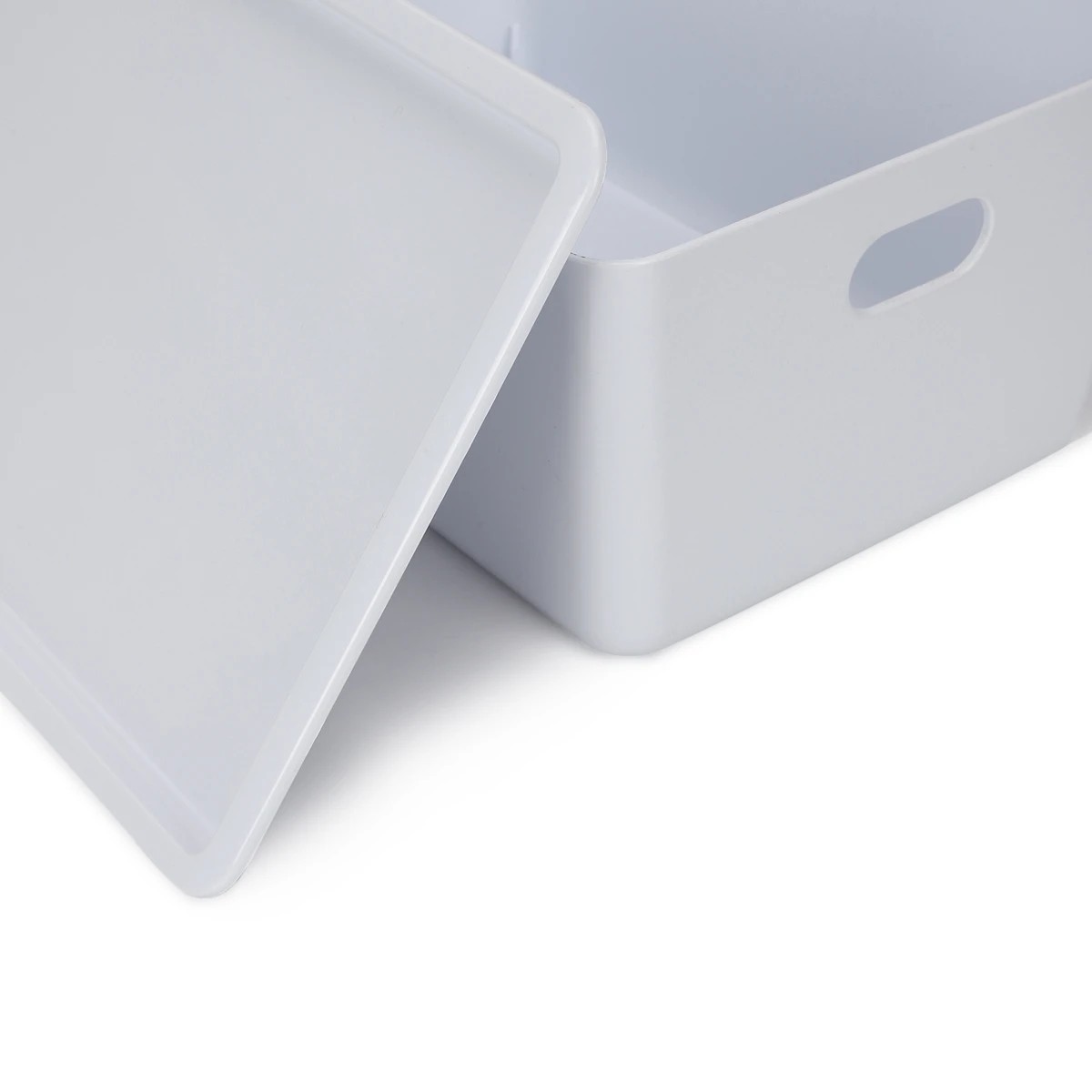 4 11L Smooth and Shiny Plastic Tub - White, 4 of 8