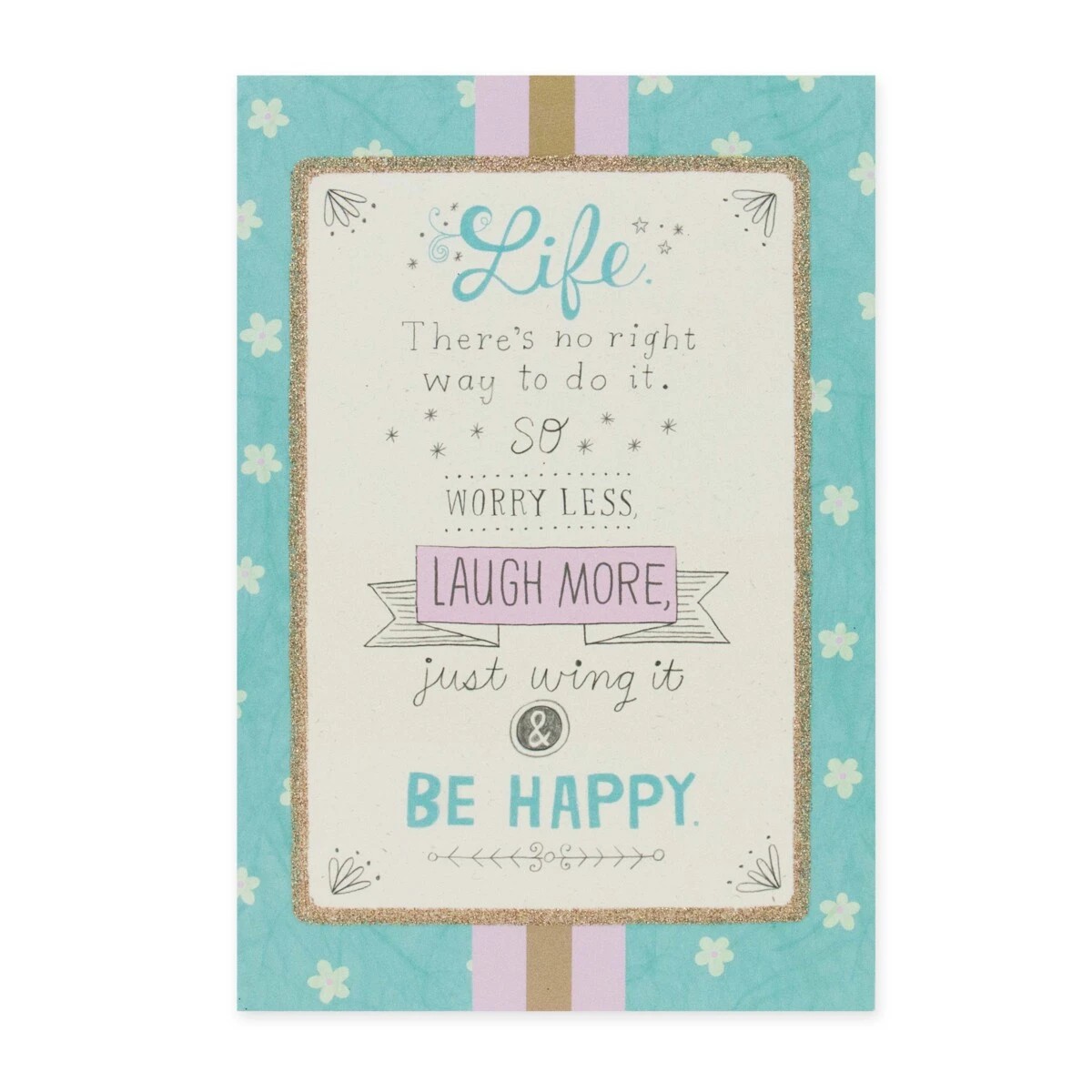 3 Connections from Hallmark Birthday Card - Worry Less, Laugh More, 3 of 3