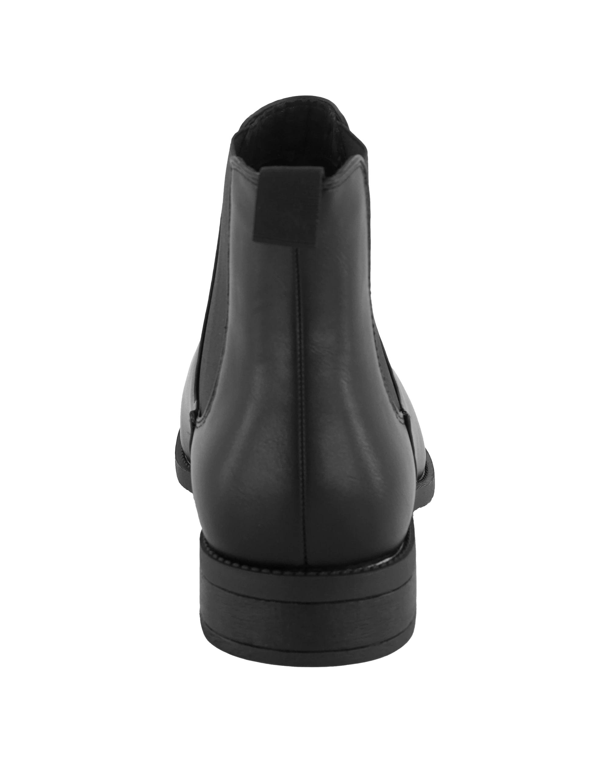 3 PU Gusset Boots Black, 3 of 4