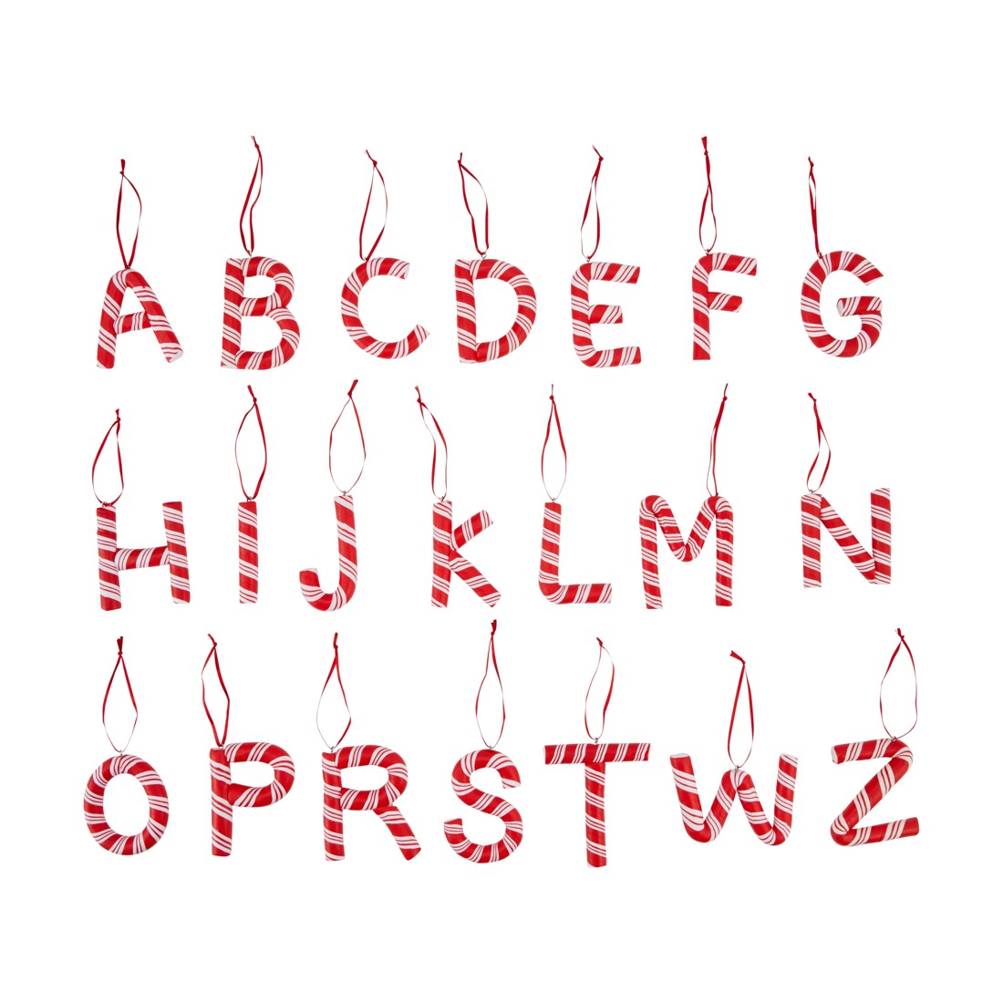 1 Candy Cane Letter Decoration - Assorted, 1 of 3