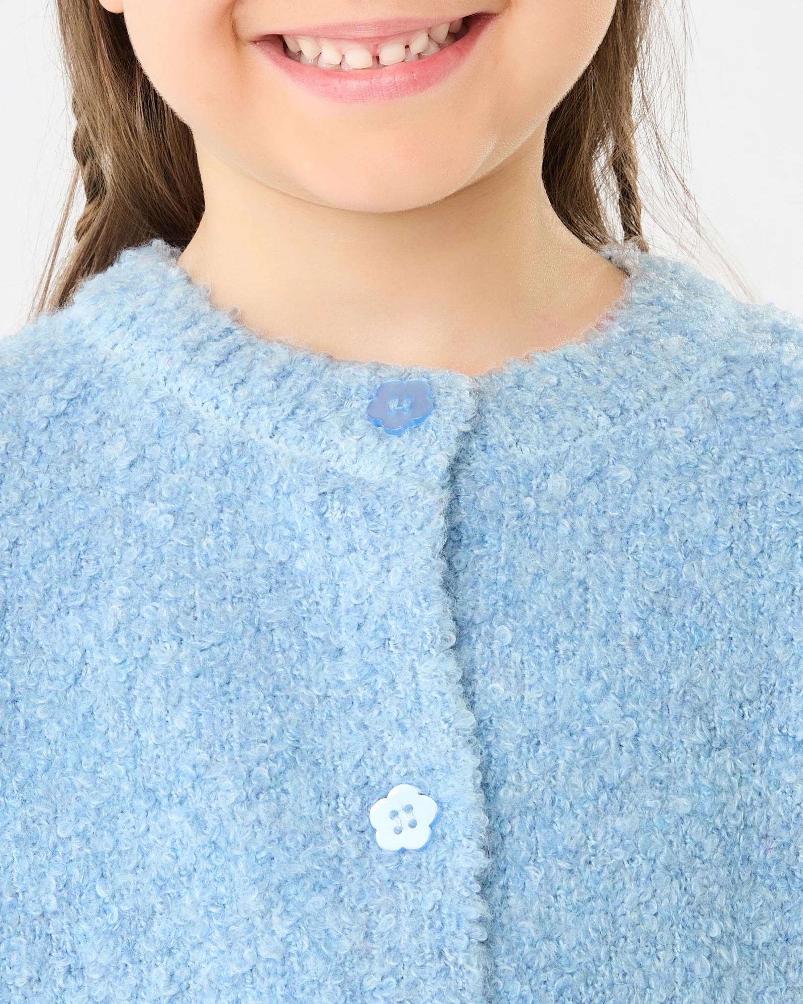 6 Boucle Cardigan Blu Fog, 6 of 8