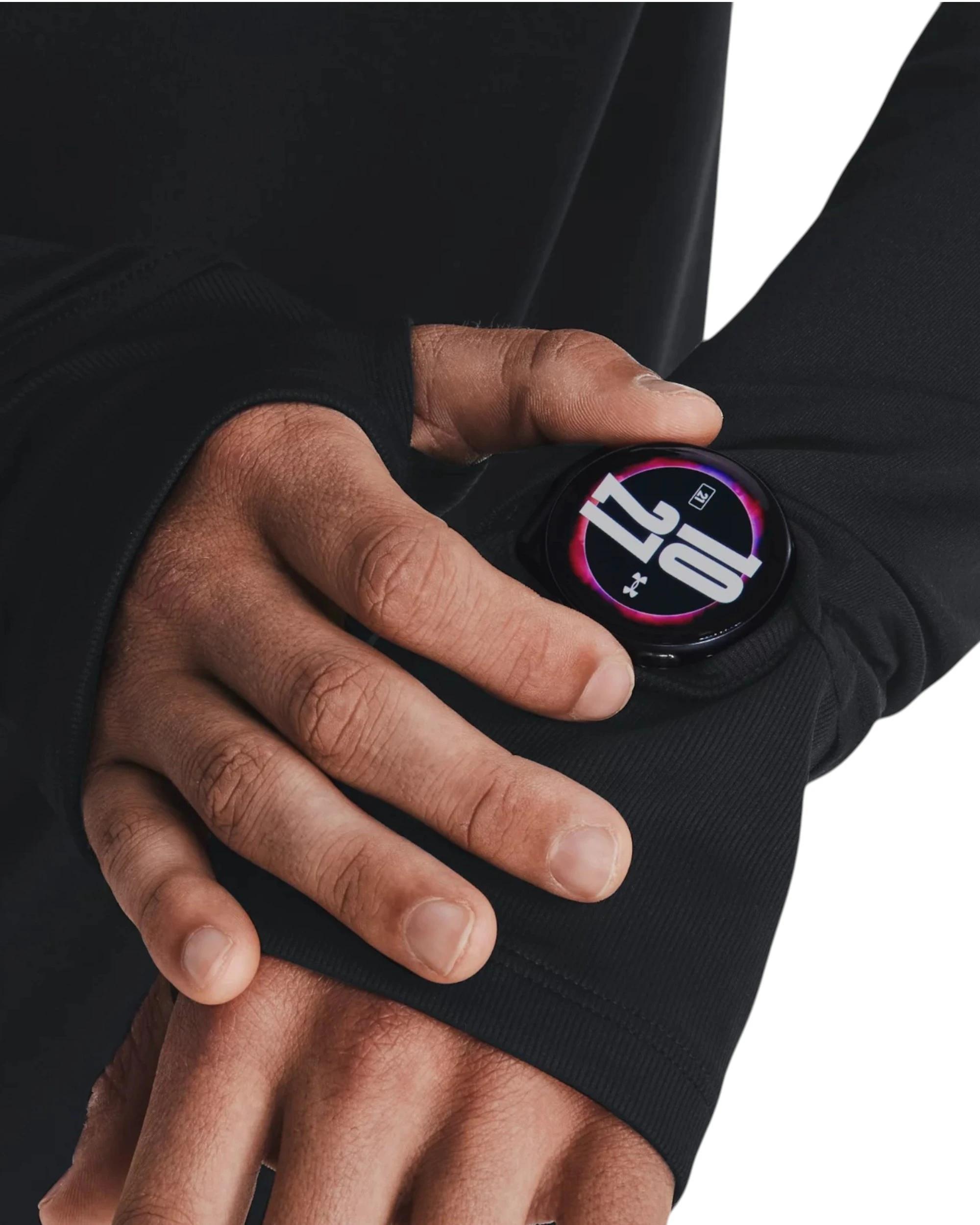 8 Under Armour Mens Launch Pro Quarter Zip Black Shirt BLACK, 8 of 9