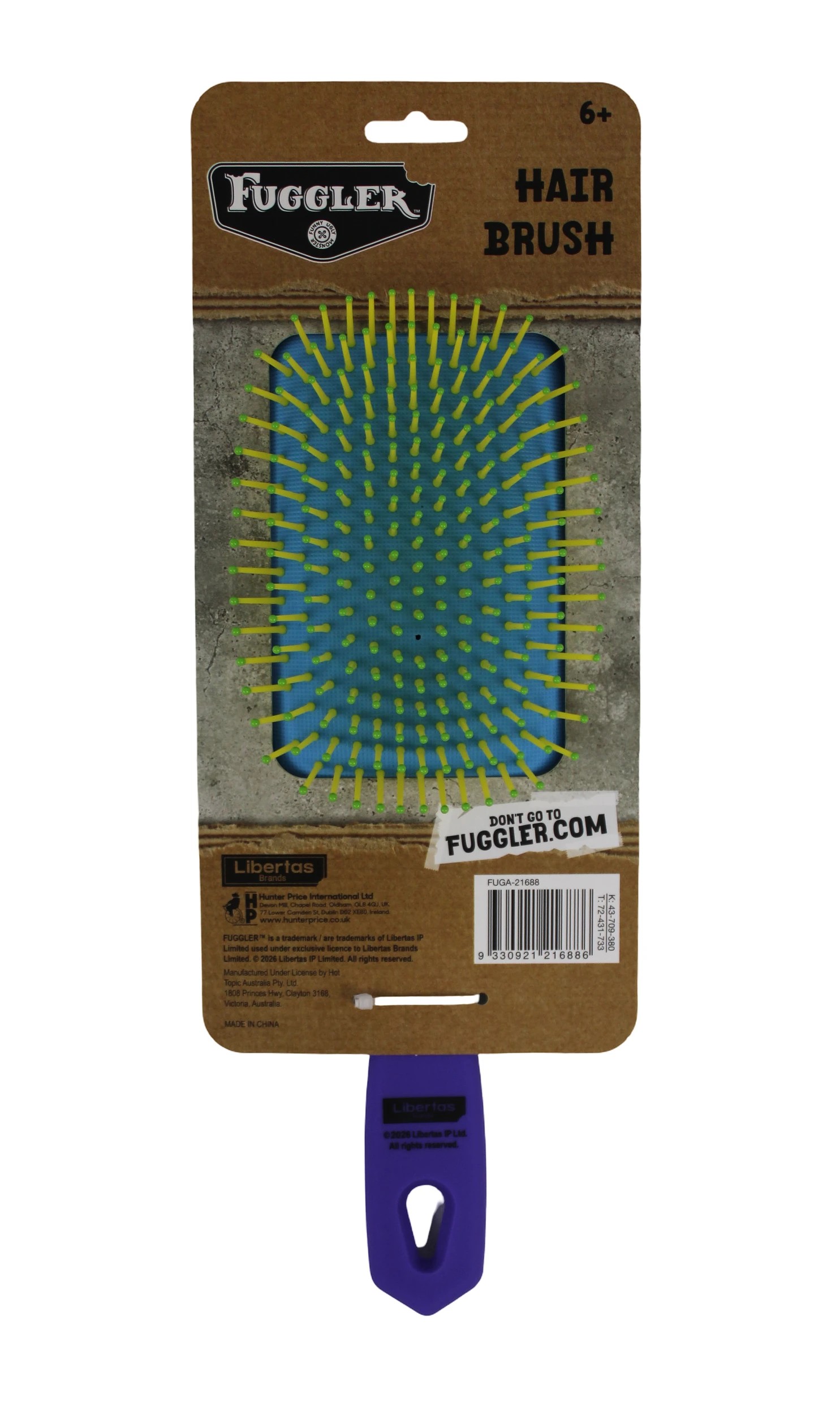 4 Fuggler Paddle Hairbrush - Rainbow, 4 of 4