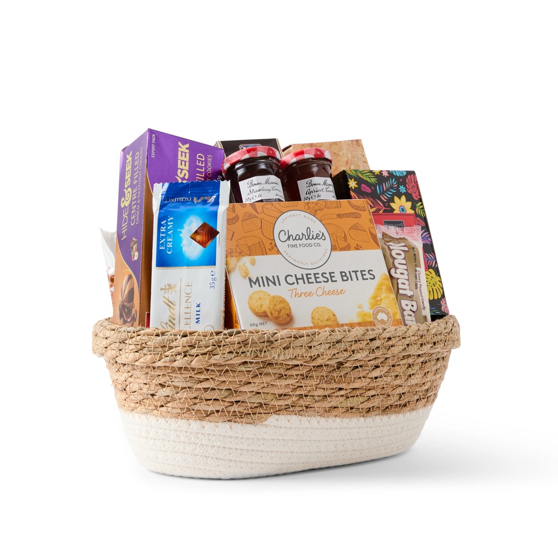 5 Medium Woven Basket Hamper, 5 of 6