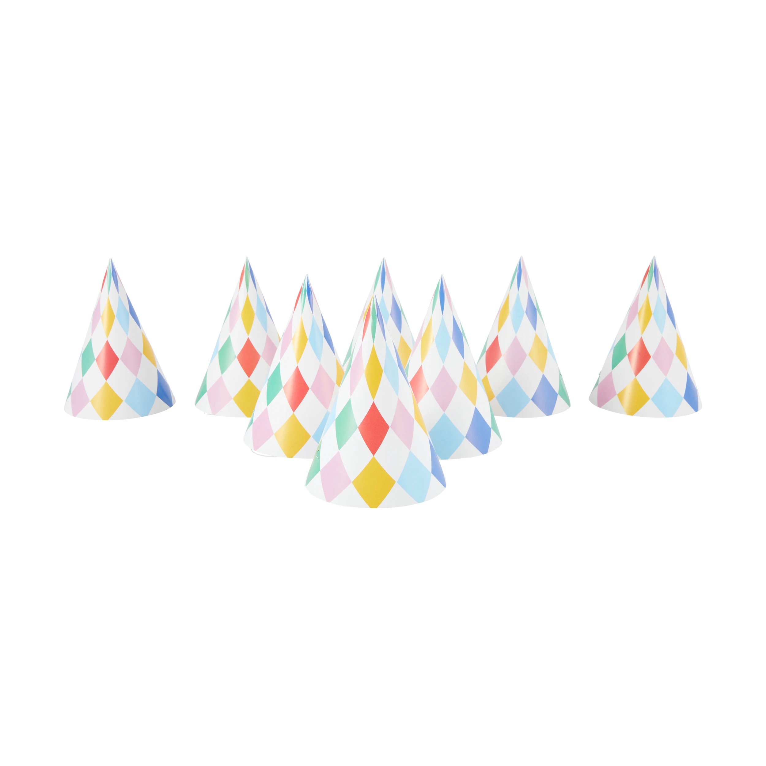 1 8 Piece Carnival Party Hats, 1 of 3