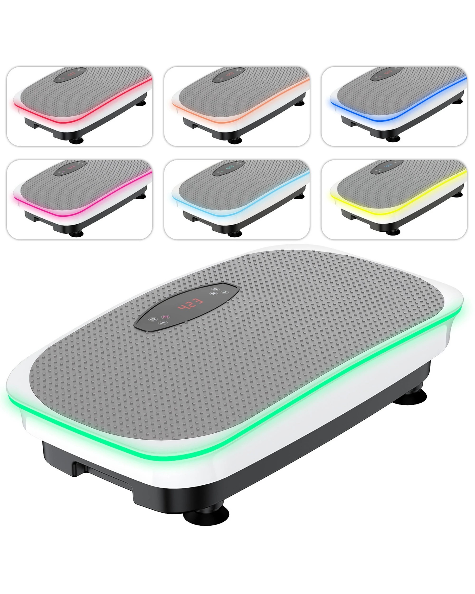 6 Advwin Vibration Plate Exercise Machine with Light, 150KG Capacity, 6 of 7