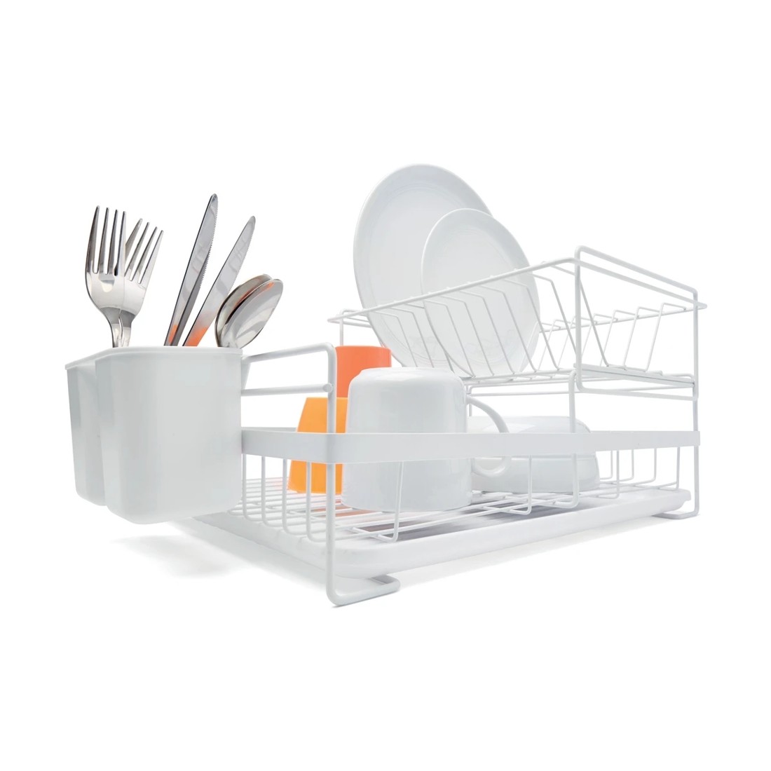1 2 Tier Dish Rack - White, 1 of 5
