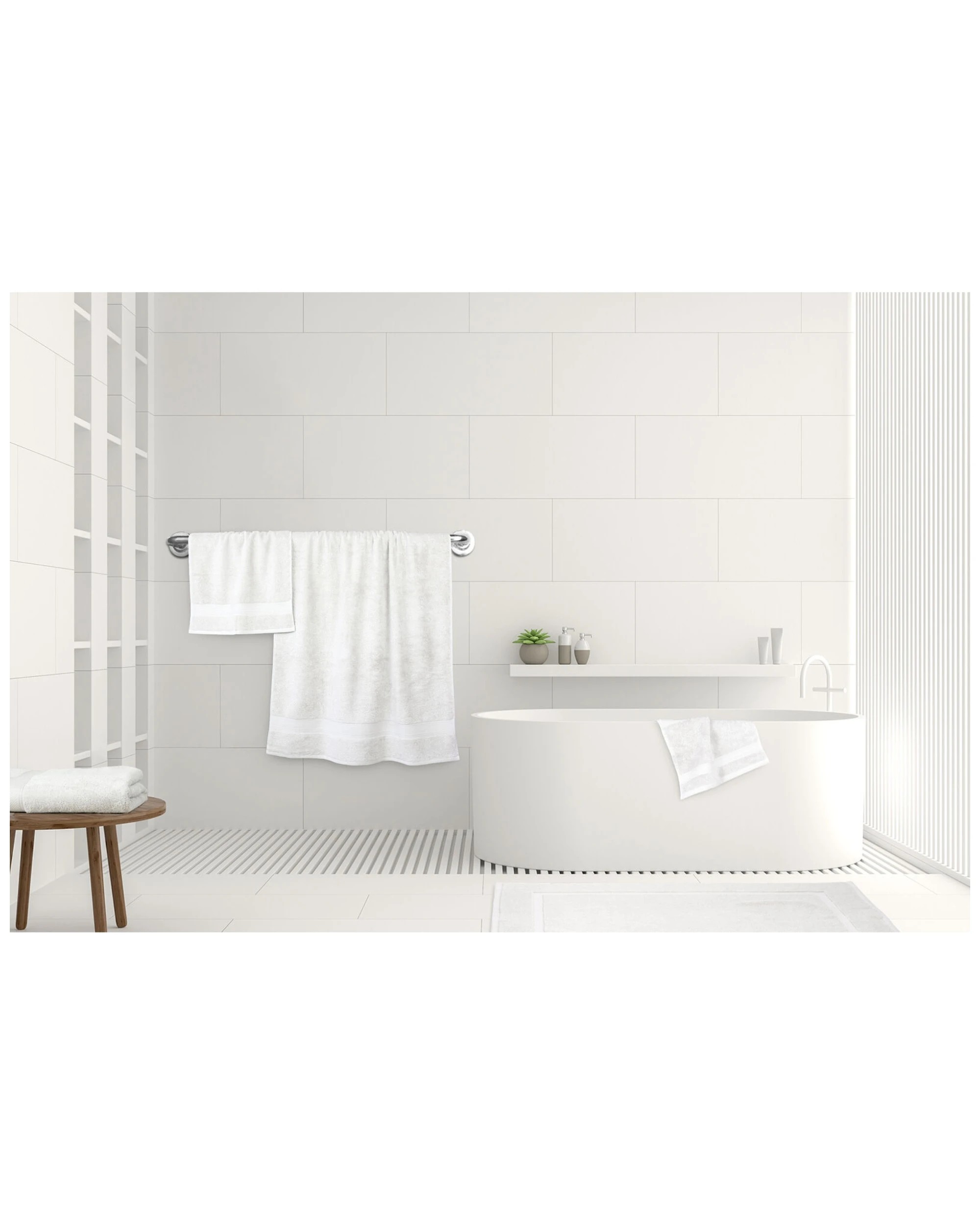 3 ARDOR Bath Mat Set 3PK Cotton 50X80Cm 600Gsm Luxury Soft Absorbent 850Gsm, 3 of 4