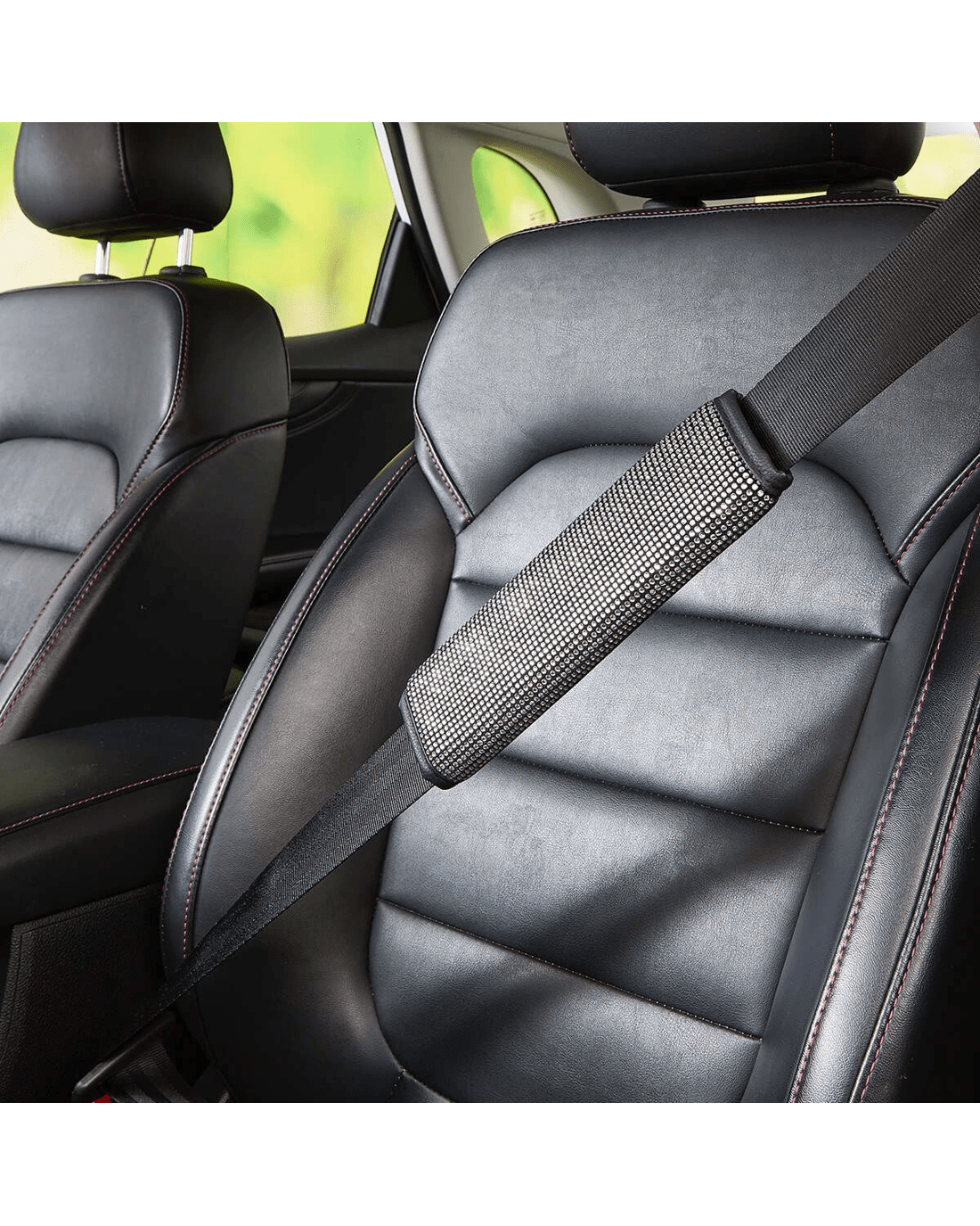 2 2 Pack Diamante Seat Belt Pad, 2 of 8