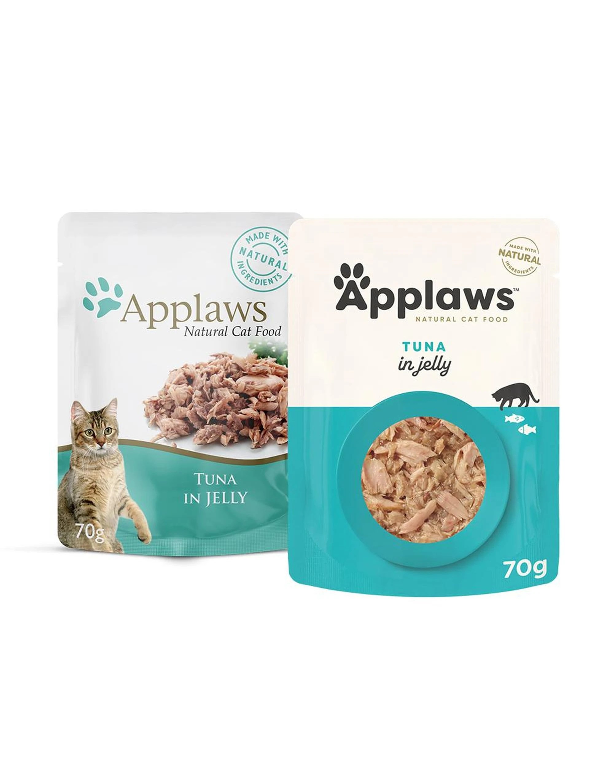 2 Applaws Natural Cat Food Tuna In Jelly Pouch 70g 16 Pack, 2 of 2
