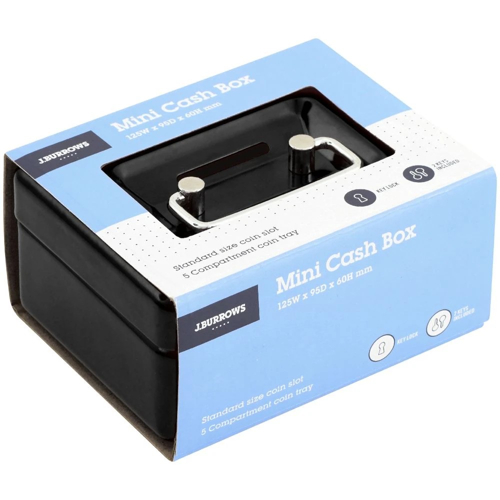 4 J.Burrows Mini Cash Box Black, 4 of 4