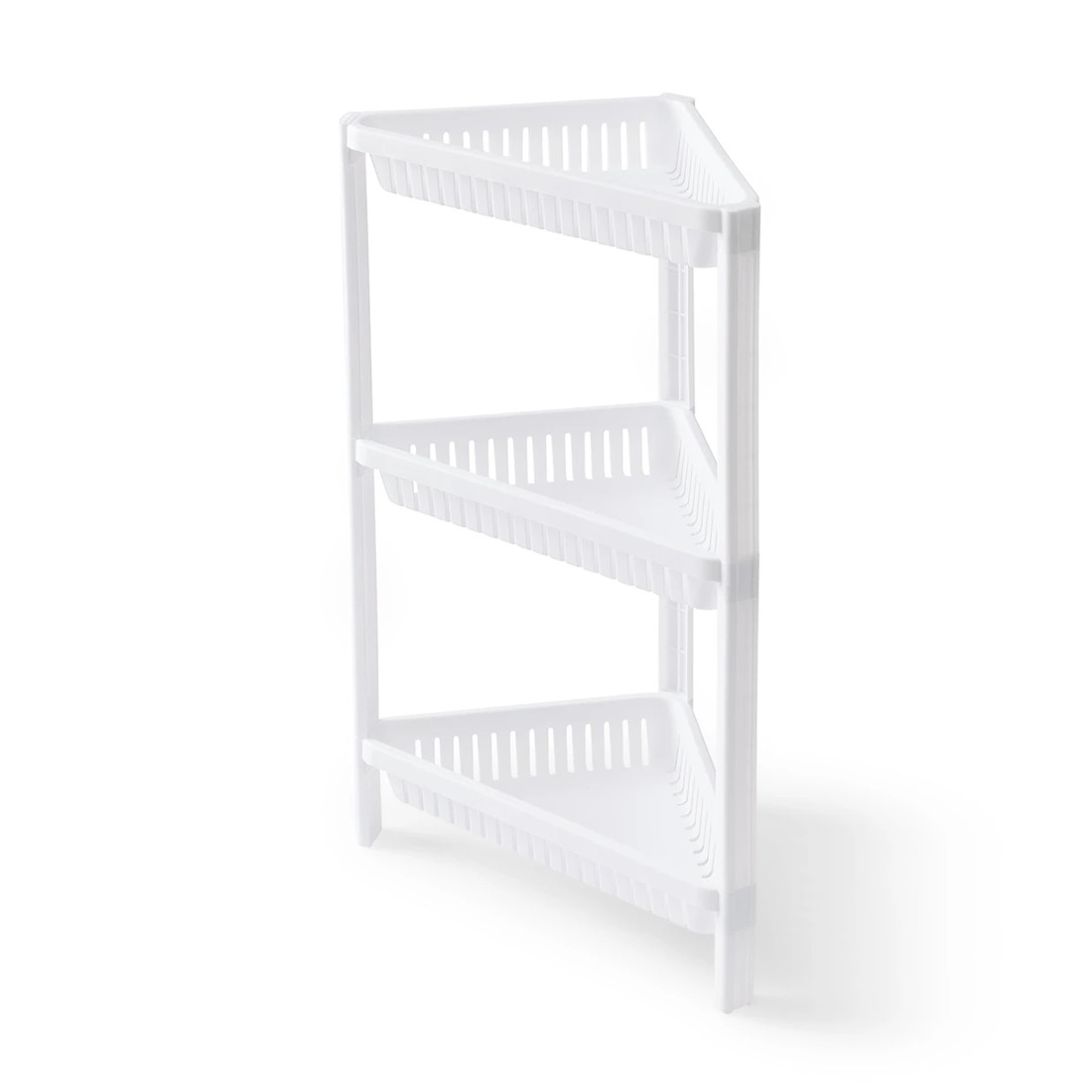 3 3 Tier Plastic Corner Shelf, 3 of 10