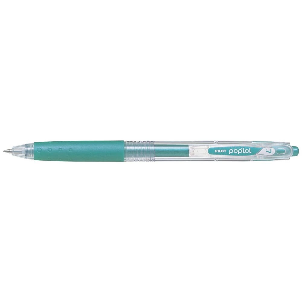 1 PILOT Pop'Lol Gel Pen 0.7mm Metallic Green, 1 of 1
