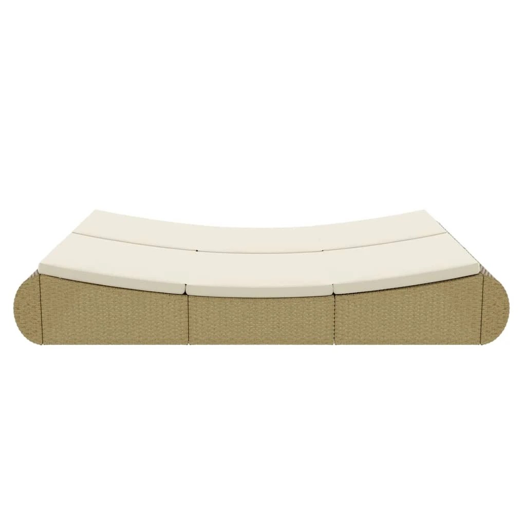 6 vidaXL Sunlounger Removable/Replaceable Cushions - Beige, 6 of 9