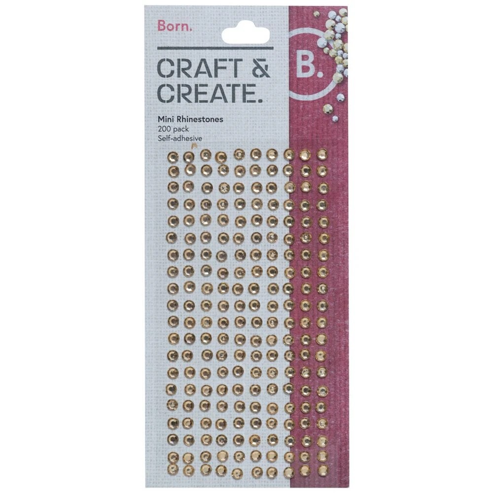 1 Born Mini Rhinestones 200 Pack, 1 of 2