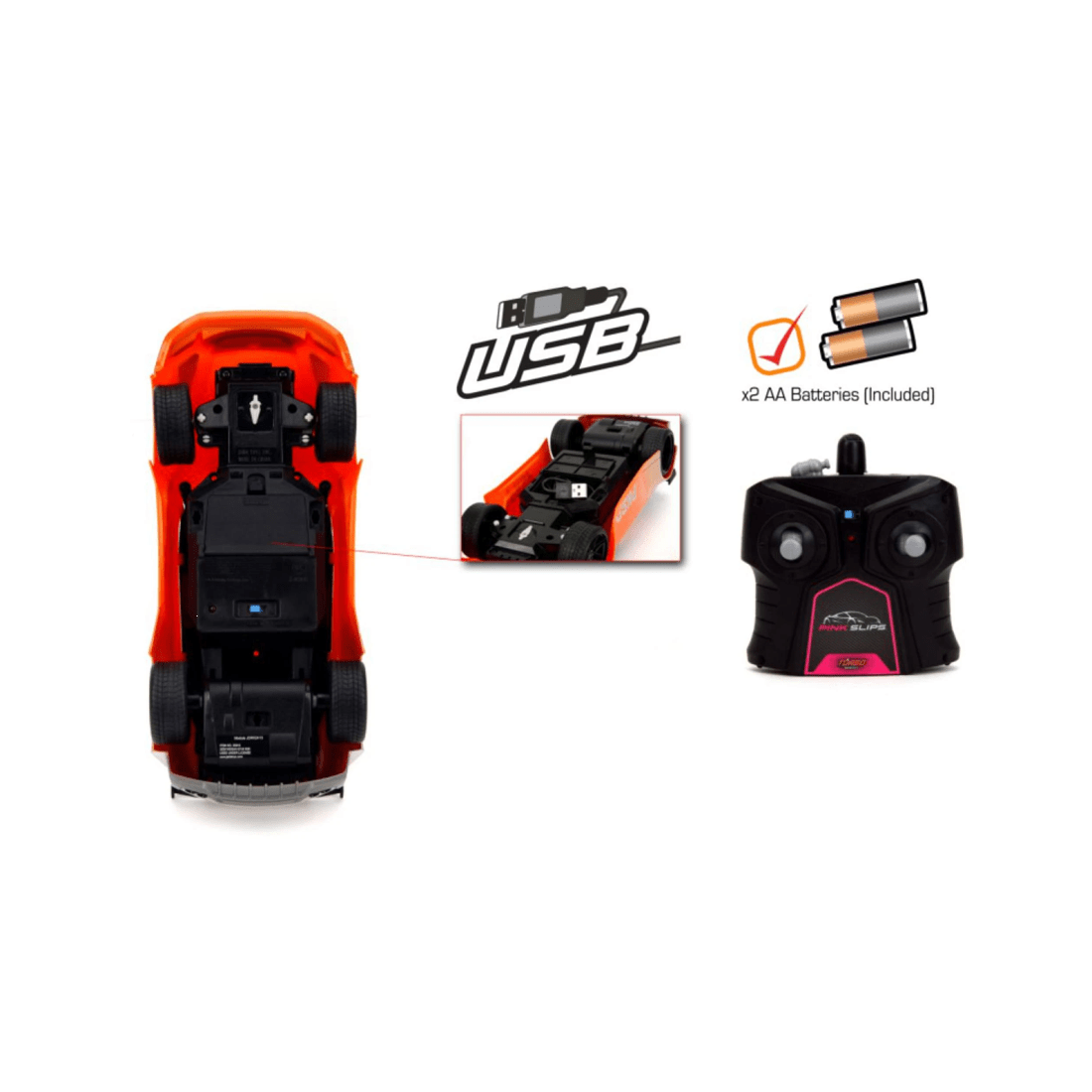 10 Jada Toys Pink Slips 2009 Nissan GT-R R35 1:16 Scale Remote Control Car, 10 of 10