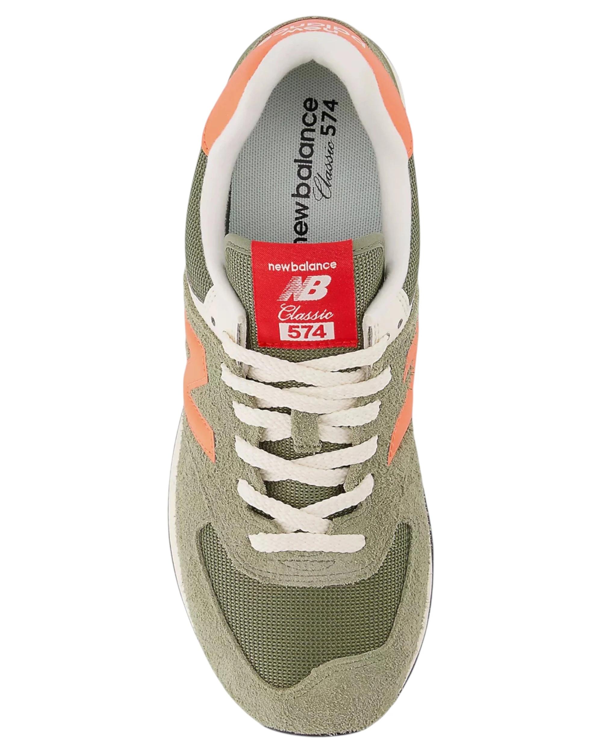 4 New Balance Mens 574 Athletic Shoes OLIVE, 4 of 5