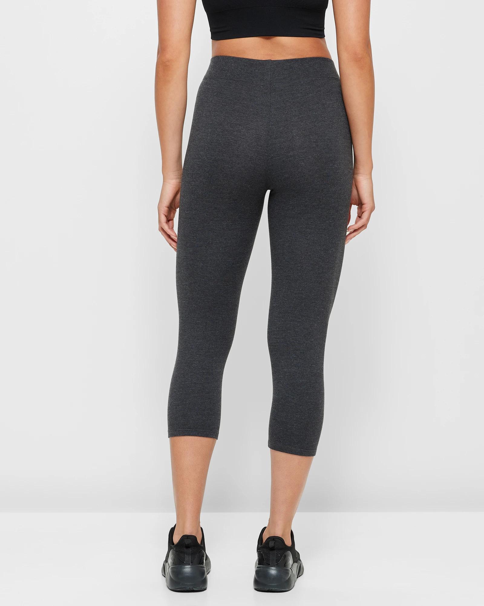 4 Target Active 3/4 Length Leggings CHARCOAL / GREY, 4 of 5