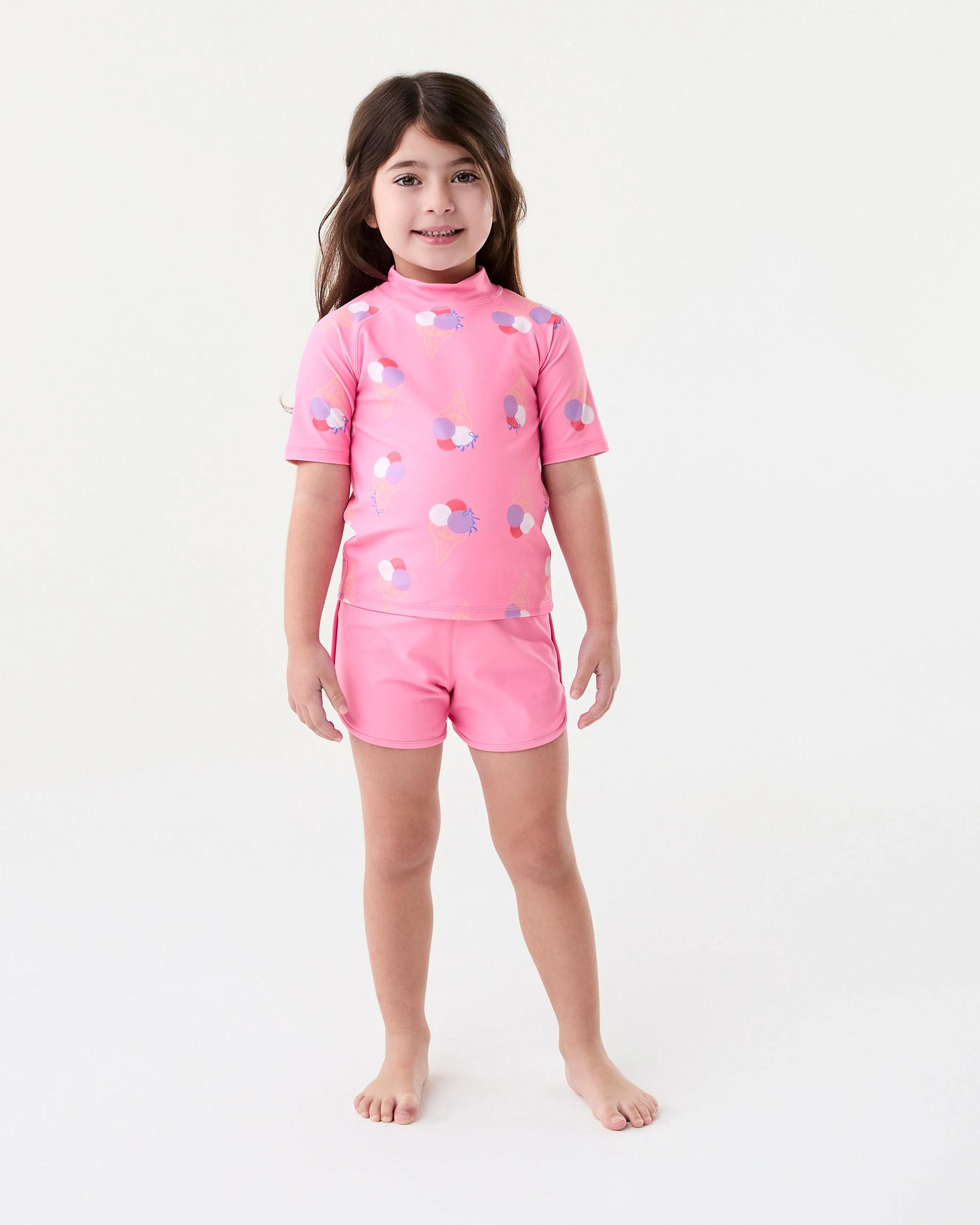 6 Printed Rash Vest Pnk Icecrm, 6 of 7