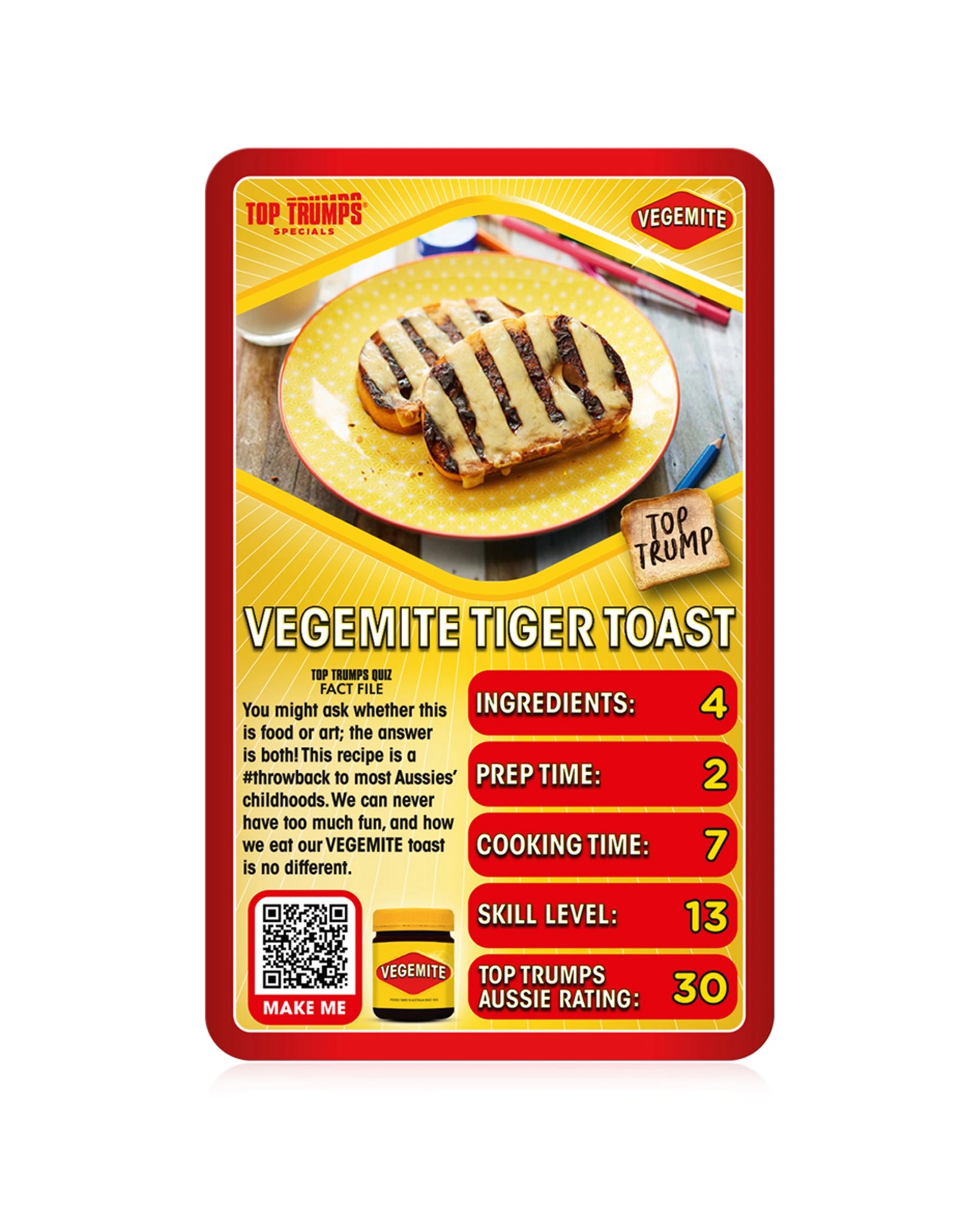 3 Top Trumps Specials Vegemite Tabletop Themed Card Game - Red, 3 of 5