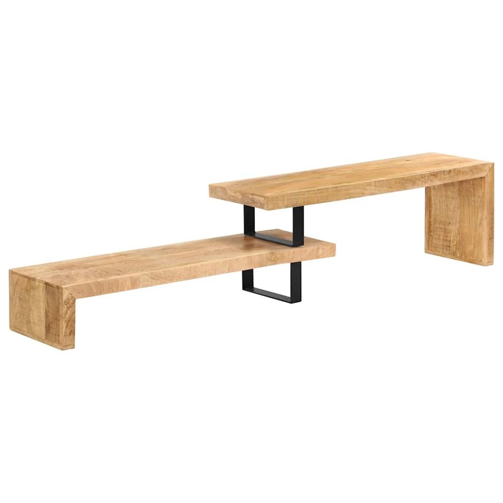 6 Vidaxl Tv Stand Solid Mango Wood - Brown, 6 of 10