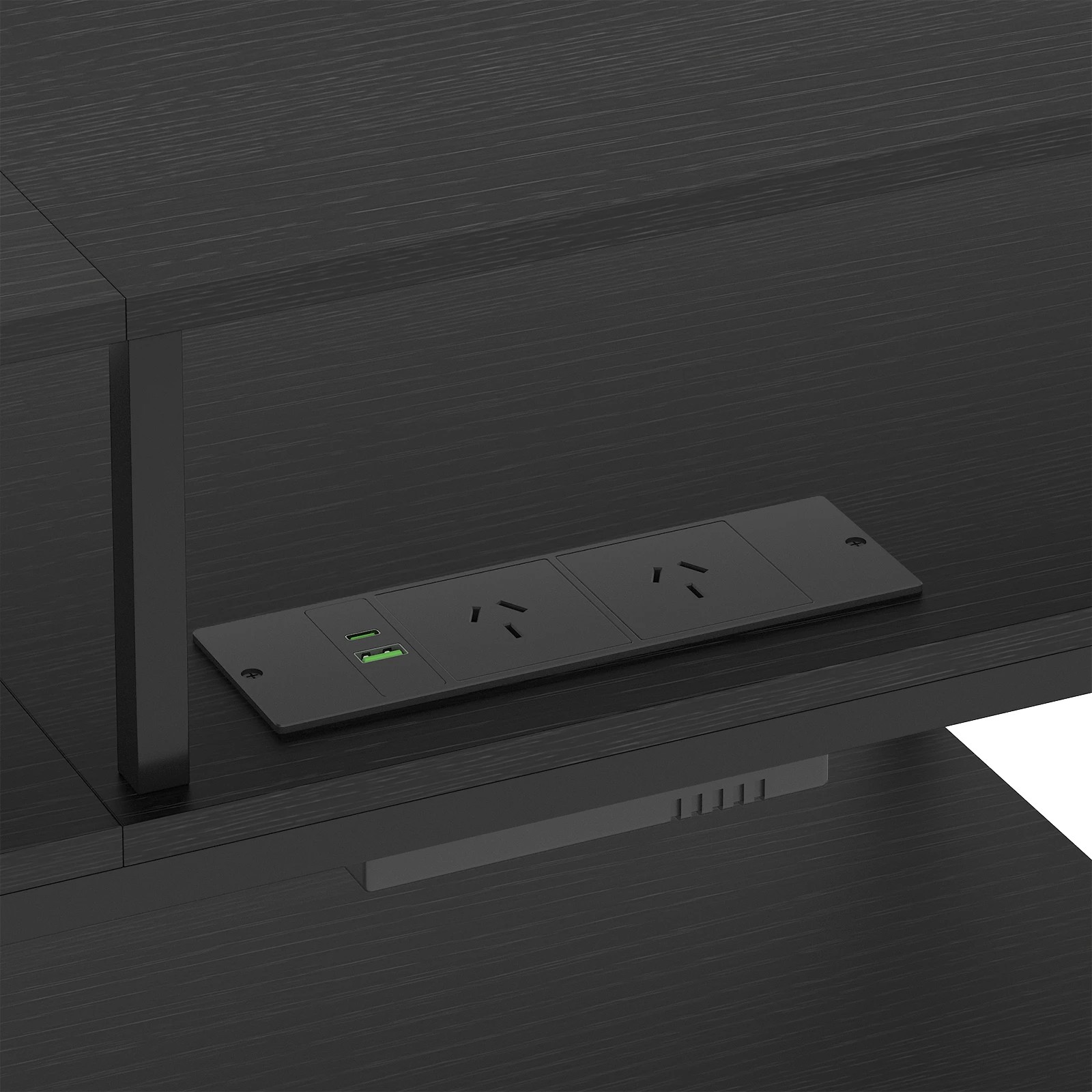 6 Advwin TV Cabinet 160cm LED Entertainment Unit Stand - Black, 6 of 6