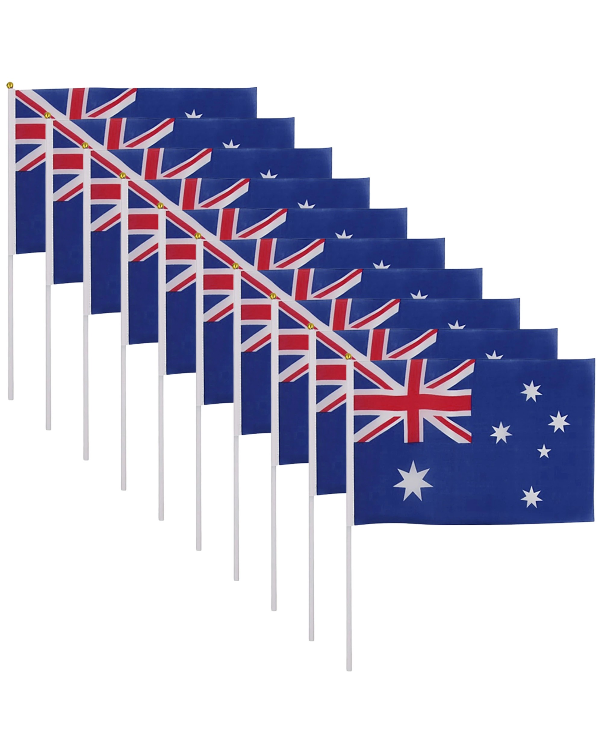 1 Party Planet Australian Flags 10cm x 15cm Pack of 10, 1 of 4
