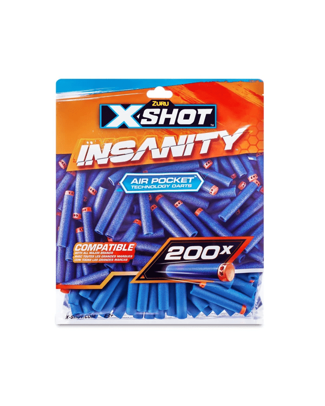 200 Piece Zuru X-Shot Insanity Darts Refill 