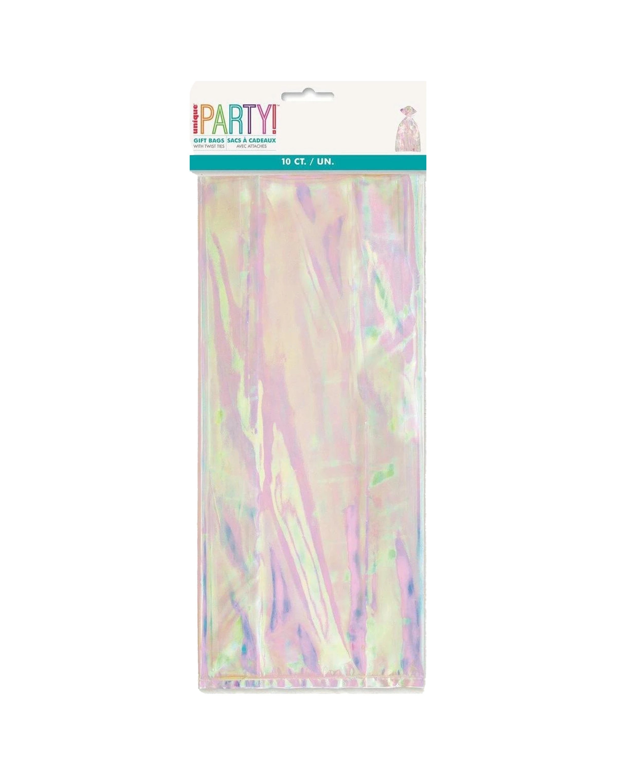 1 Meteor Party 10pc Cello Bags Celebration Supplies Iridescent - Multi, 1 of 1